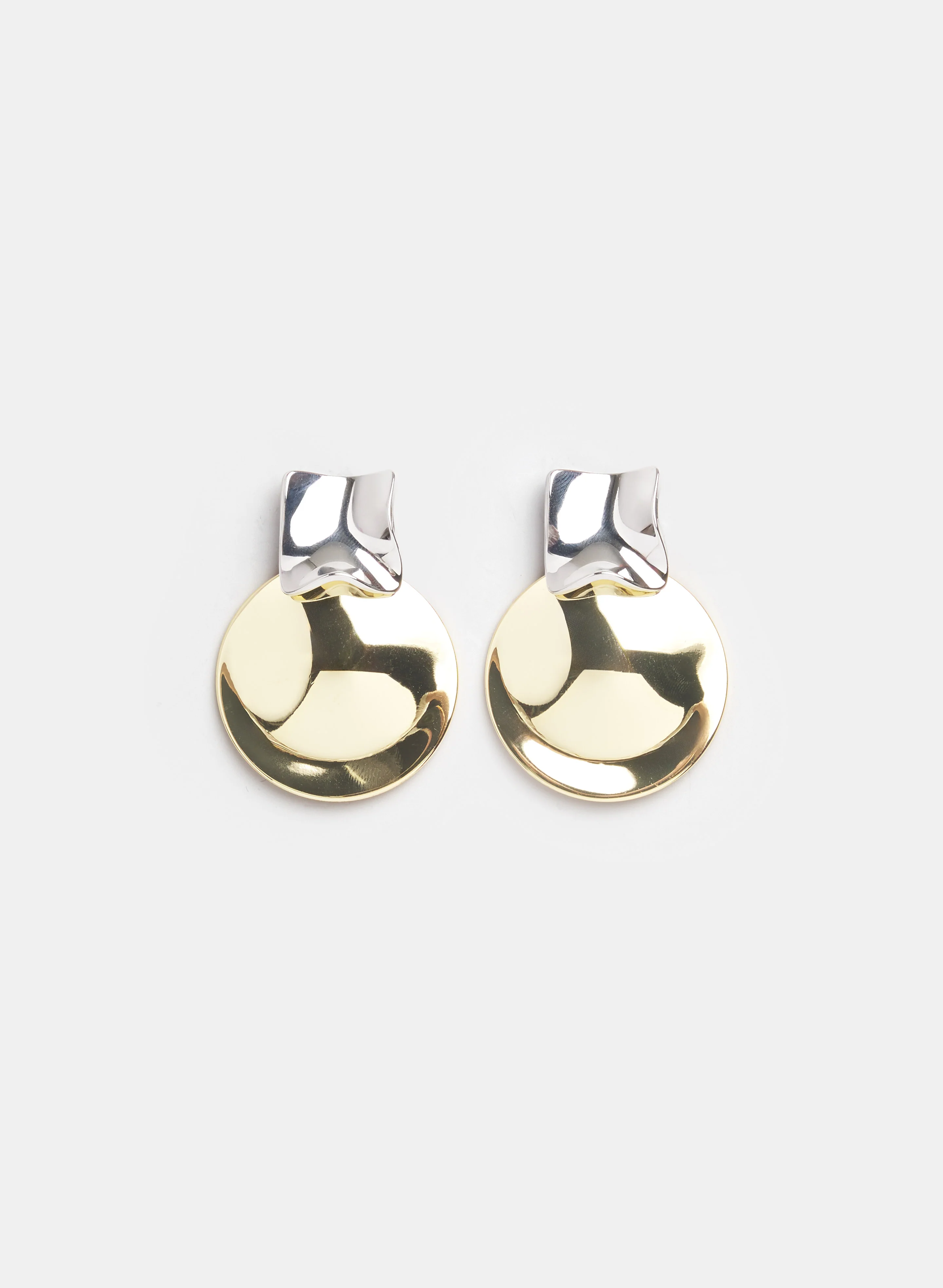 2-Toned Geometric Earrings