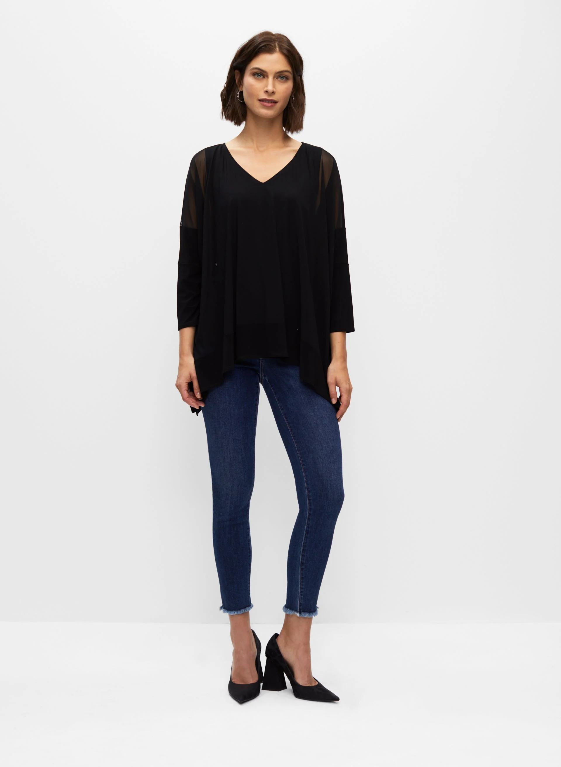 3/4 Sleeve Mesh Tunic - Image 4