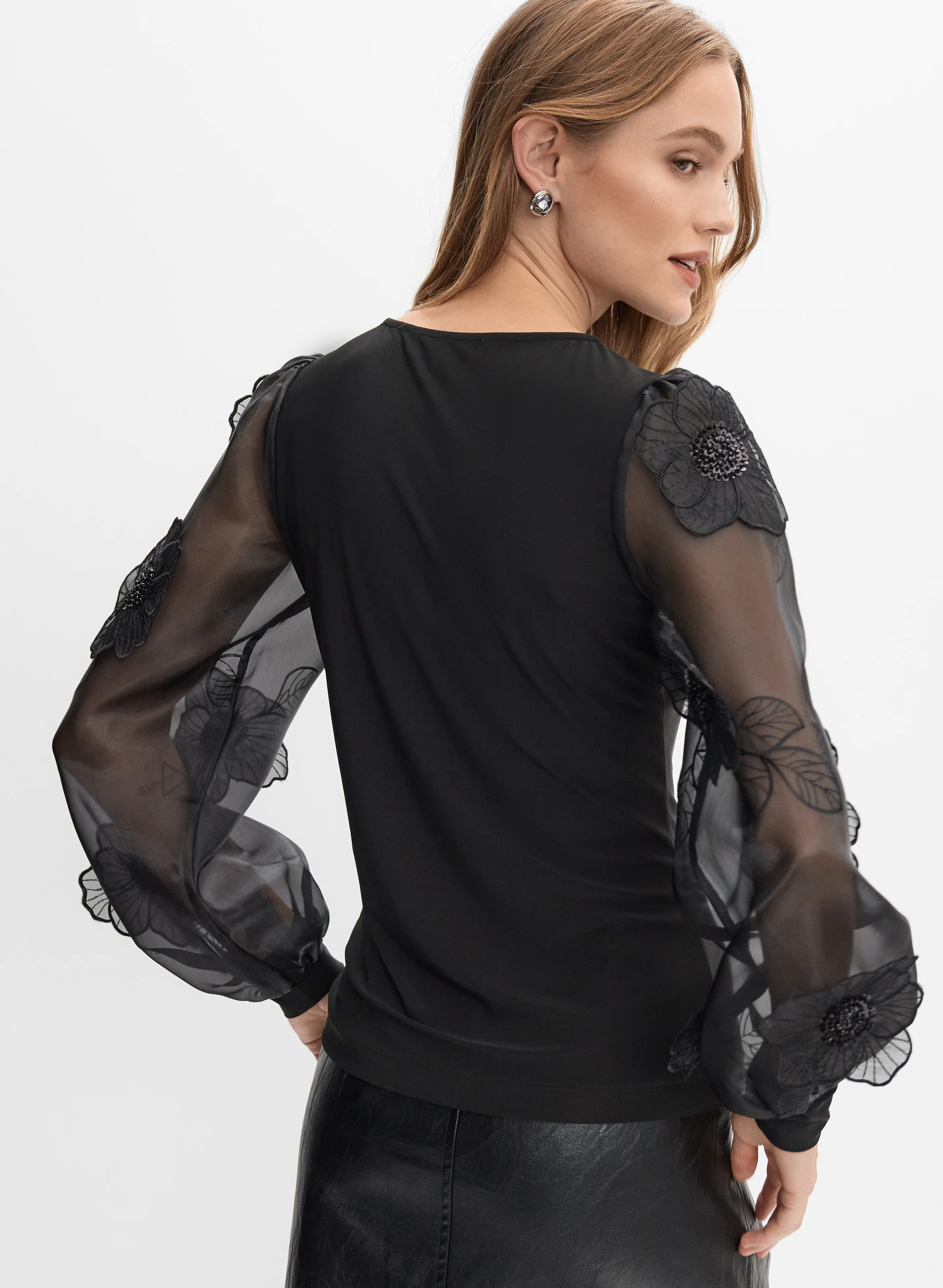 3D Floral Embellished Top - Image 4