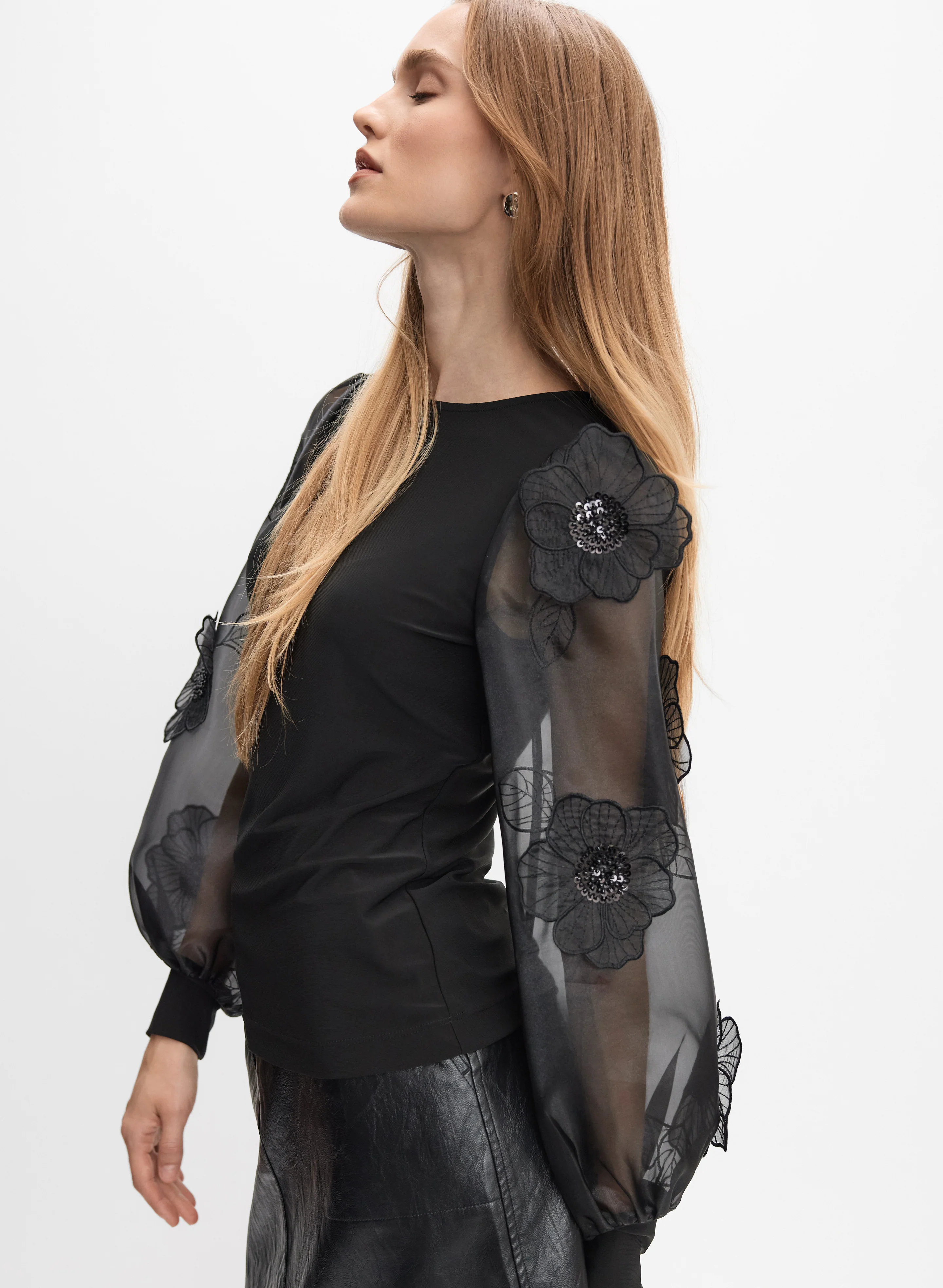3D Floral Embellished Top - Image 5