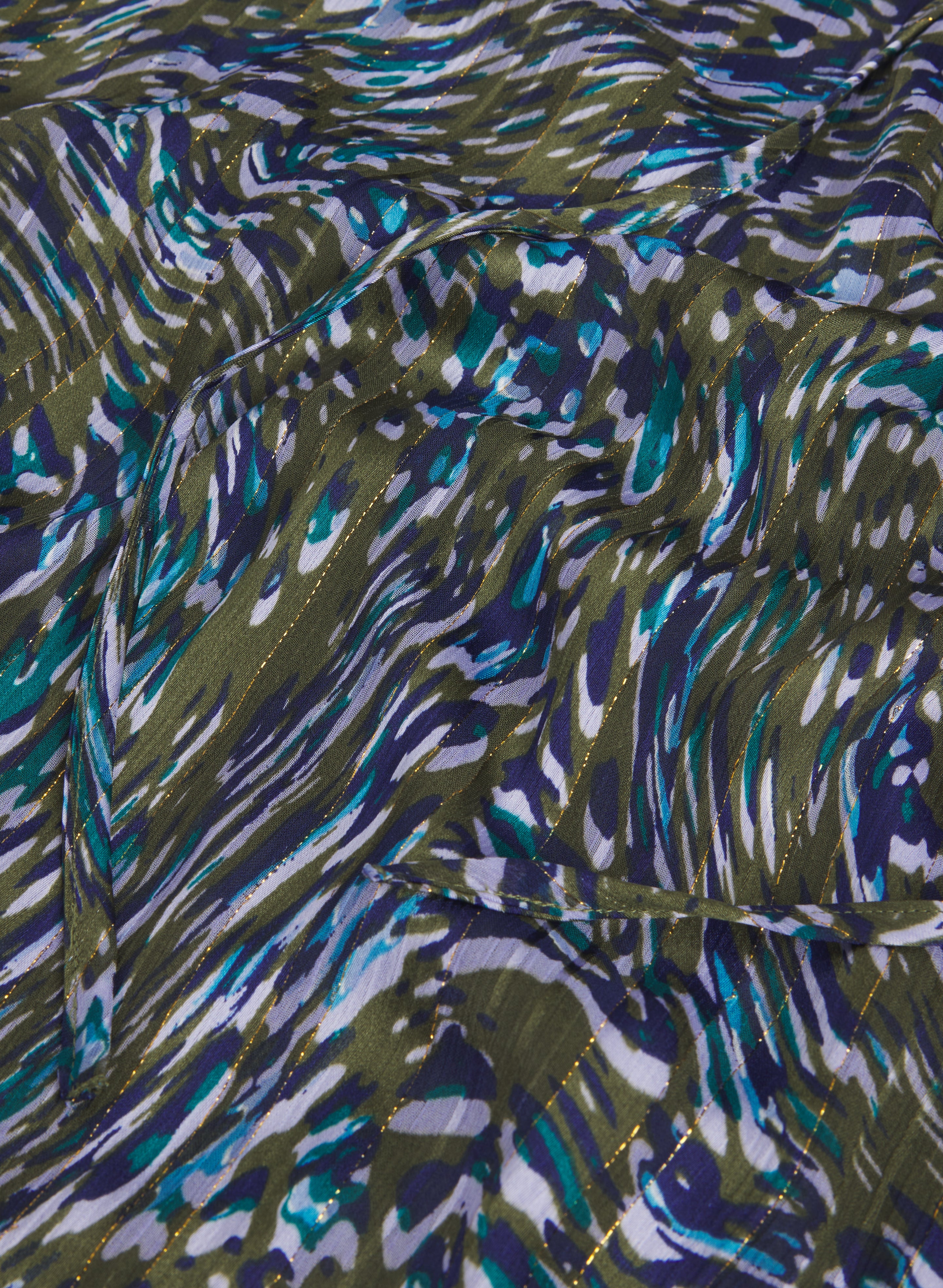 Abstract Chiffon Blouse - Image 7