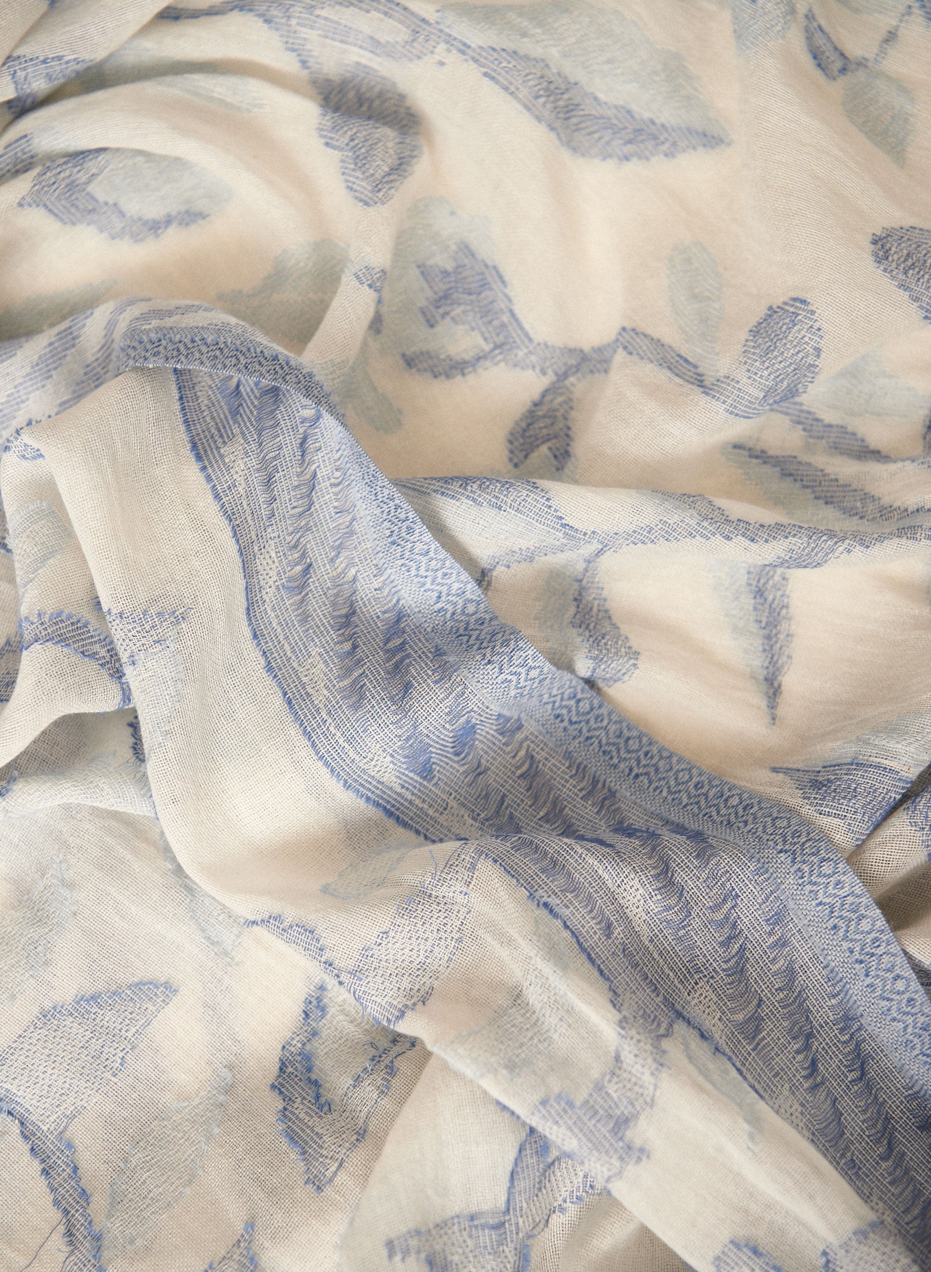Abstract Floral Motif Scarf - Image 2
