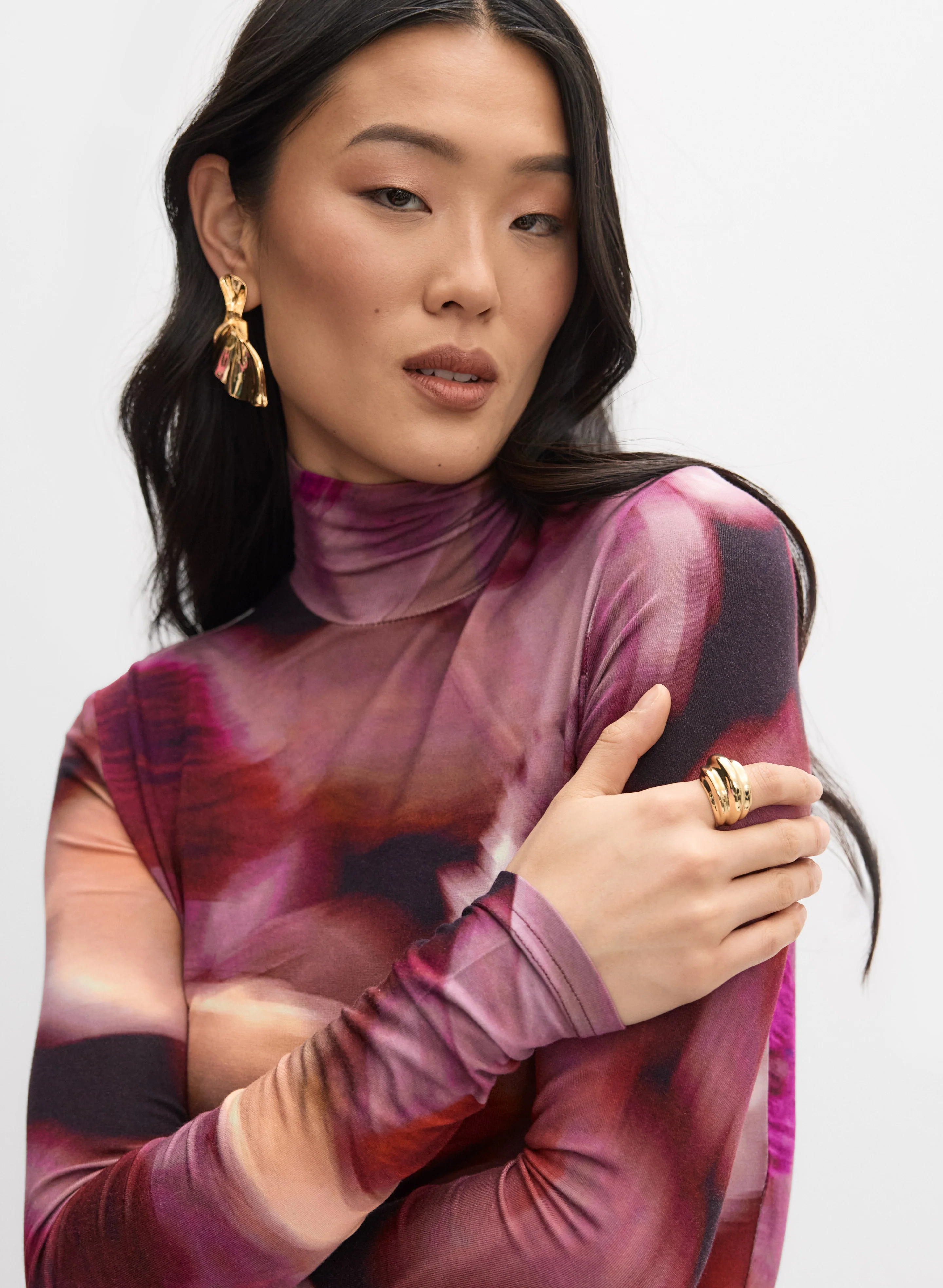 Abstract Floral Top - Image 2