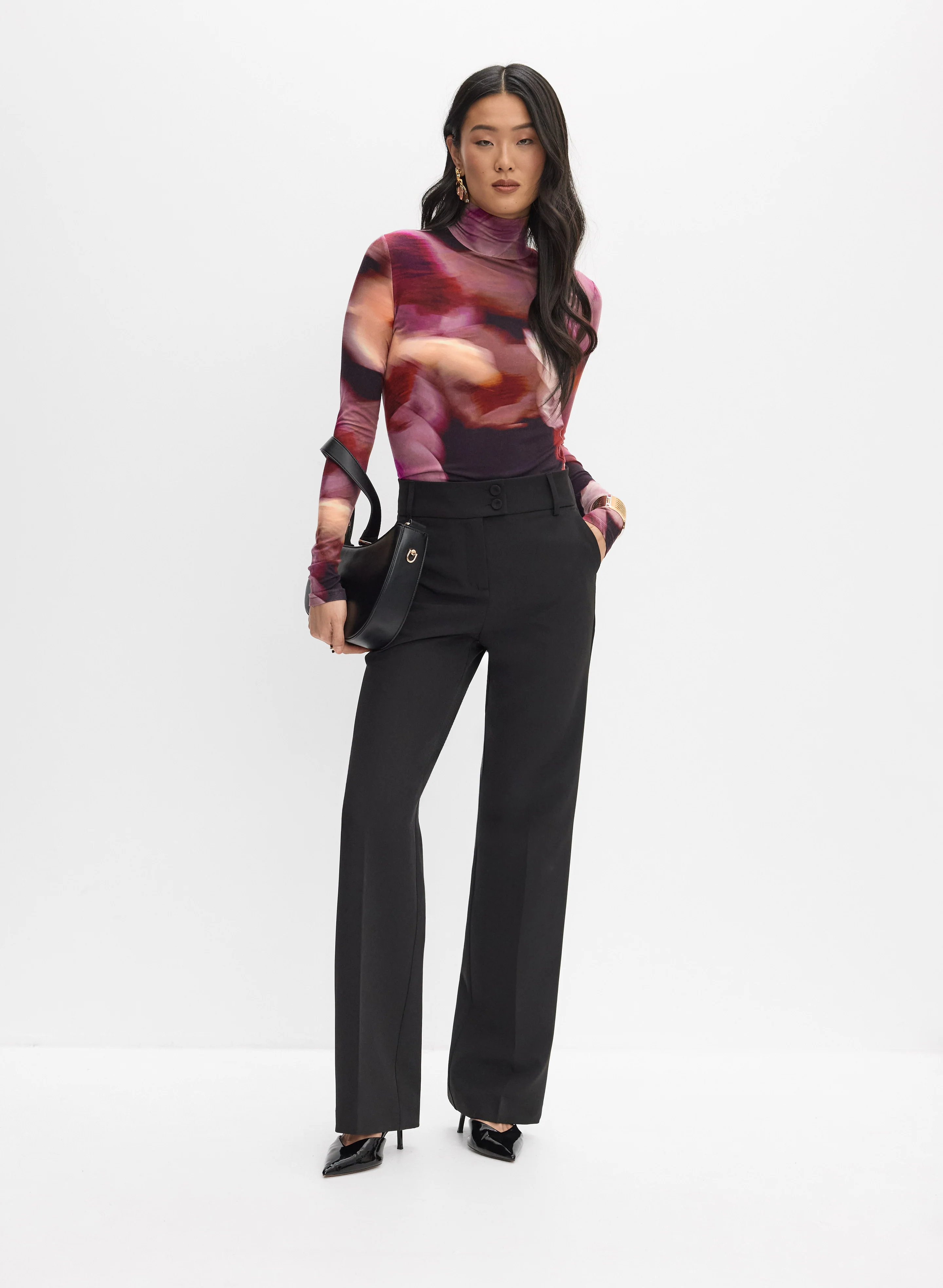 Abstract Floral Top - Image 3