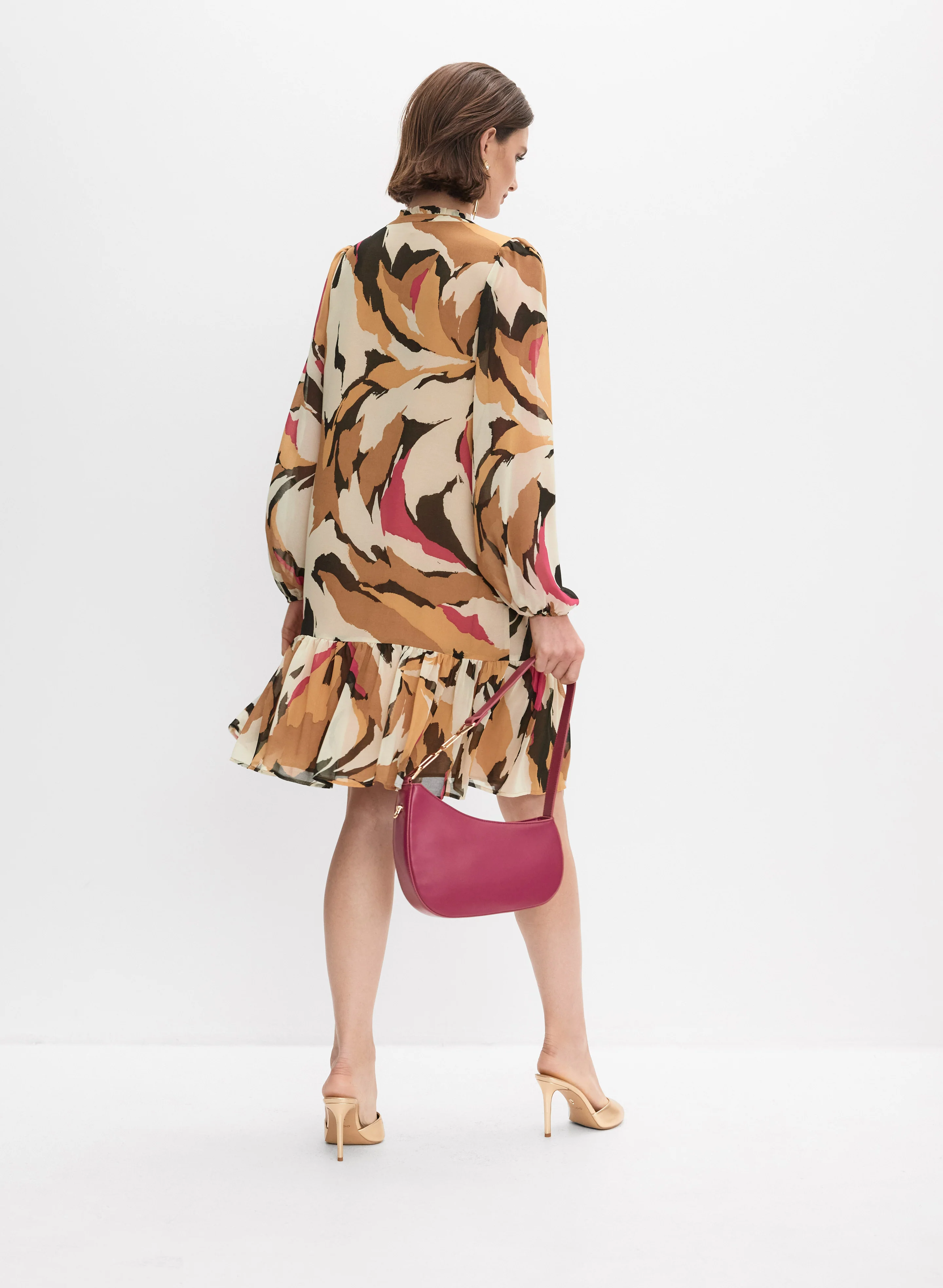 Abstract Print Dress - Image 4