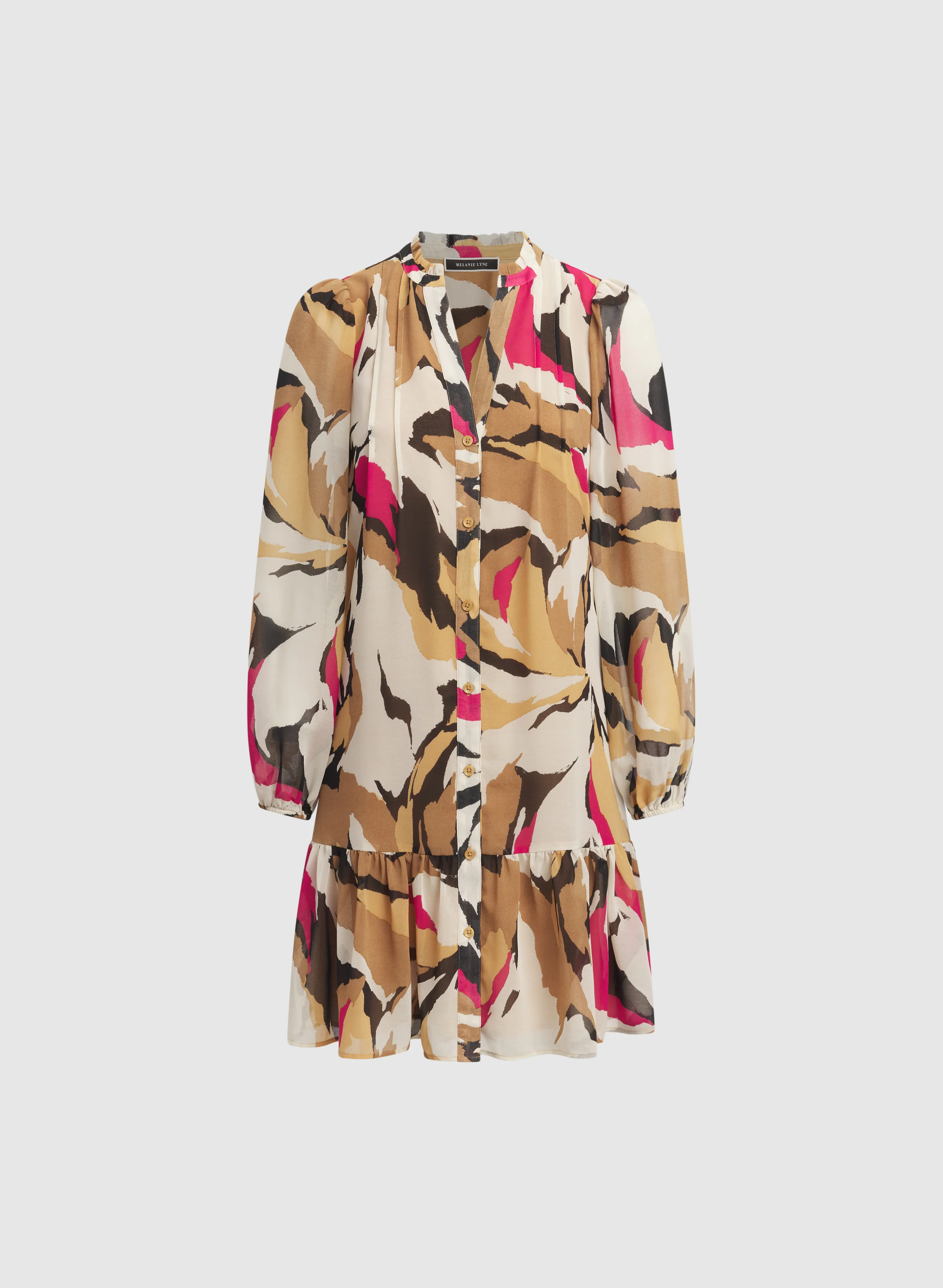 Abstract Print Dress - Image 6