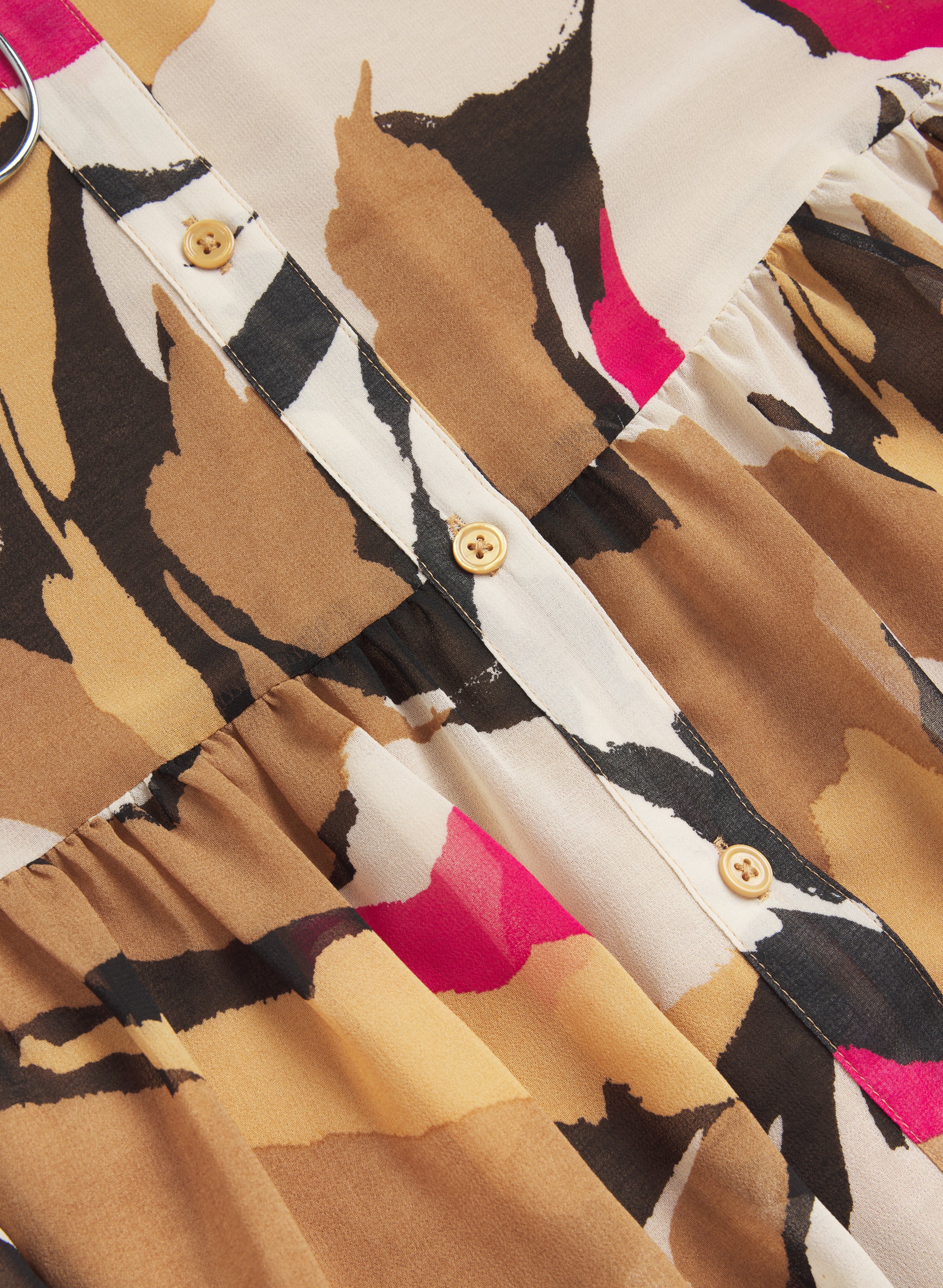 Abstract Print Dress - Image 7