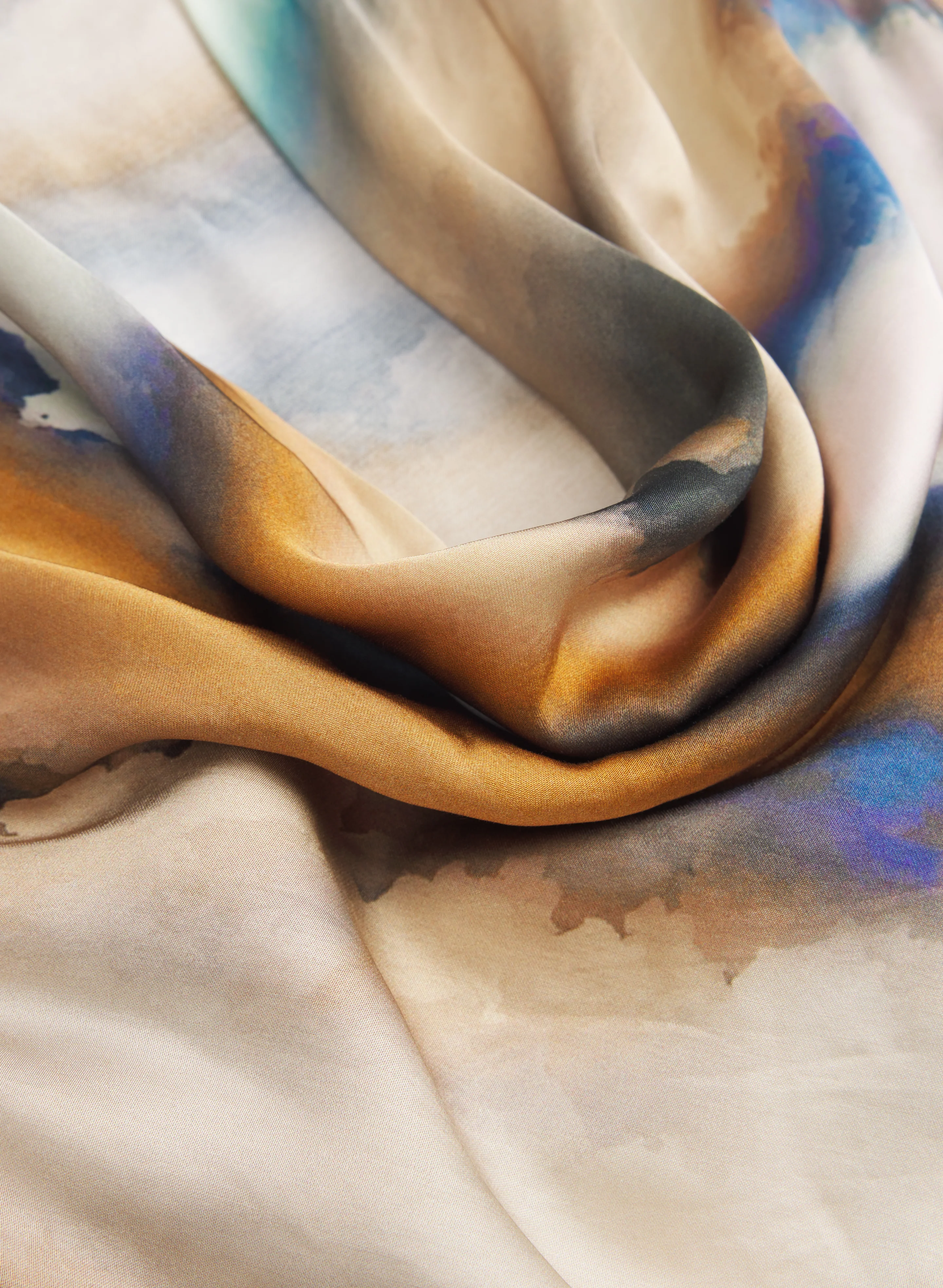 Abstract Scarf Detail Blouse - Image 6