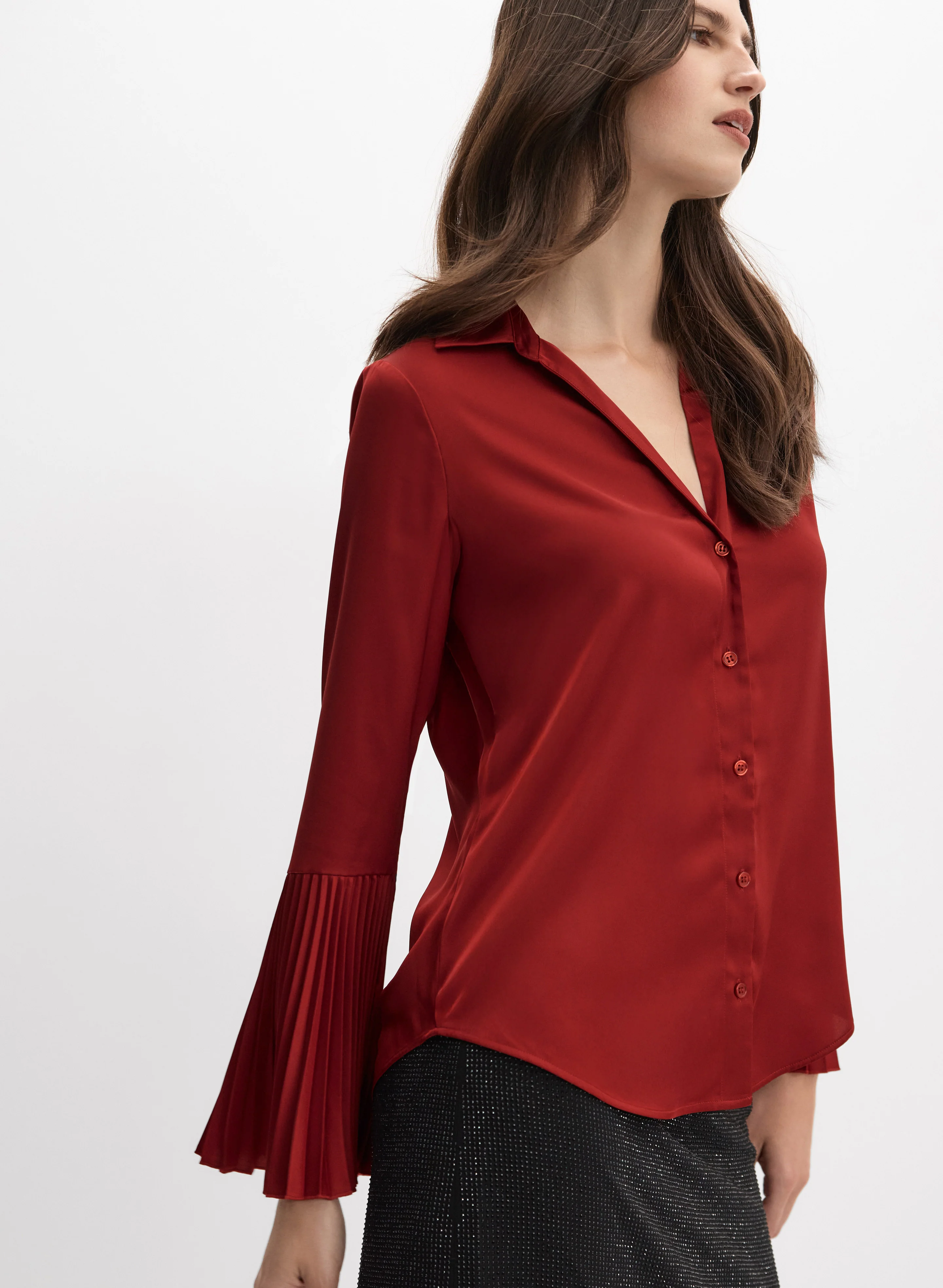 Accordion Sleeve Blouse - Image 5
