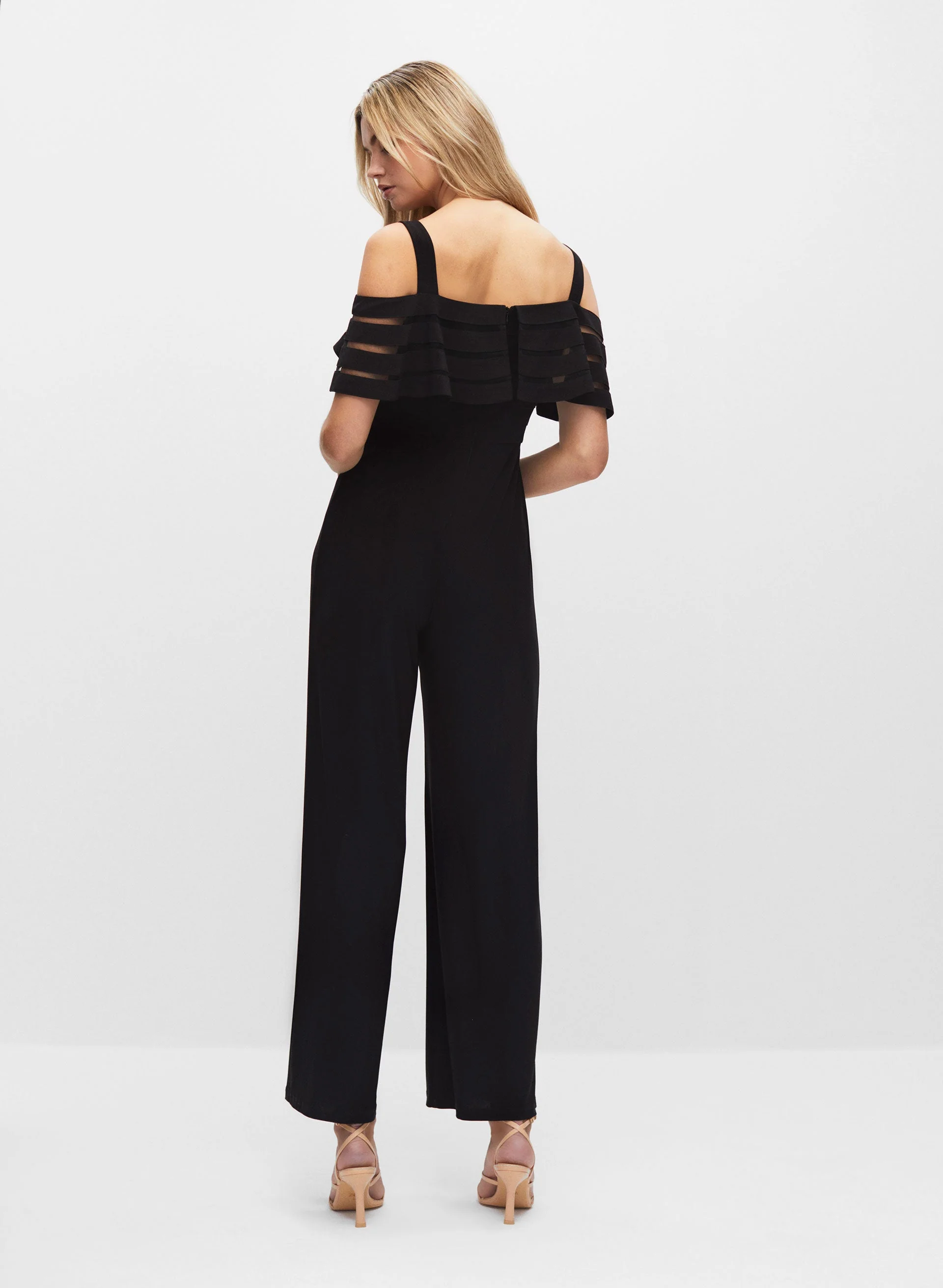 Adrianna Papell - Mesh Illusion Jumpsuit - Image 3