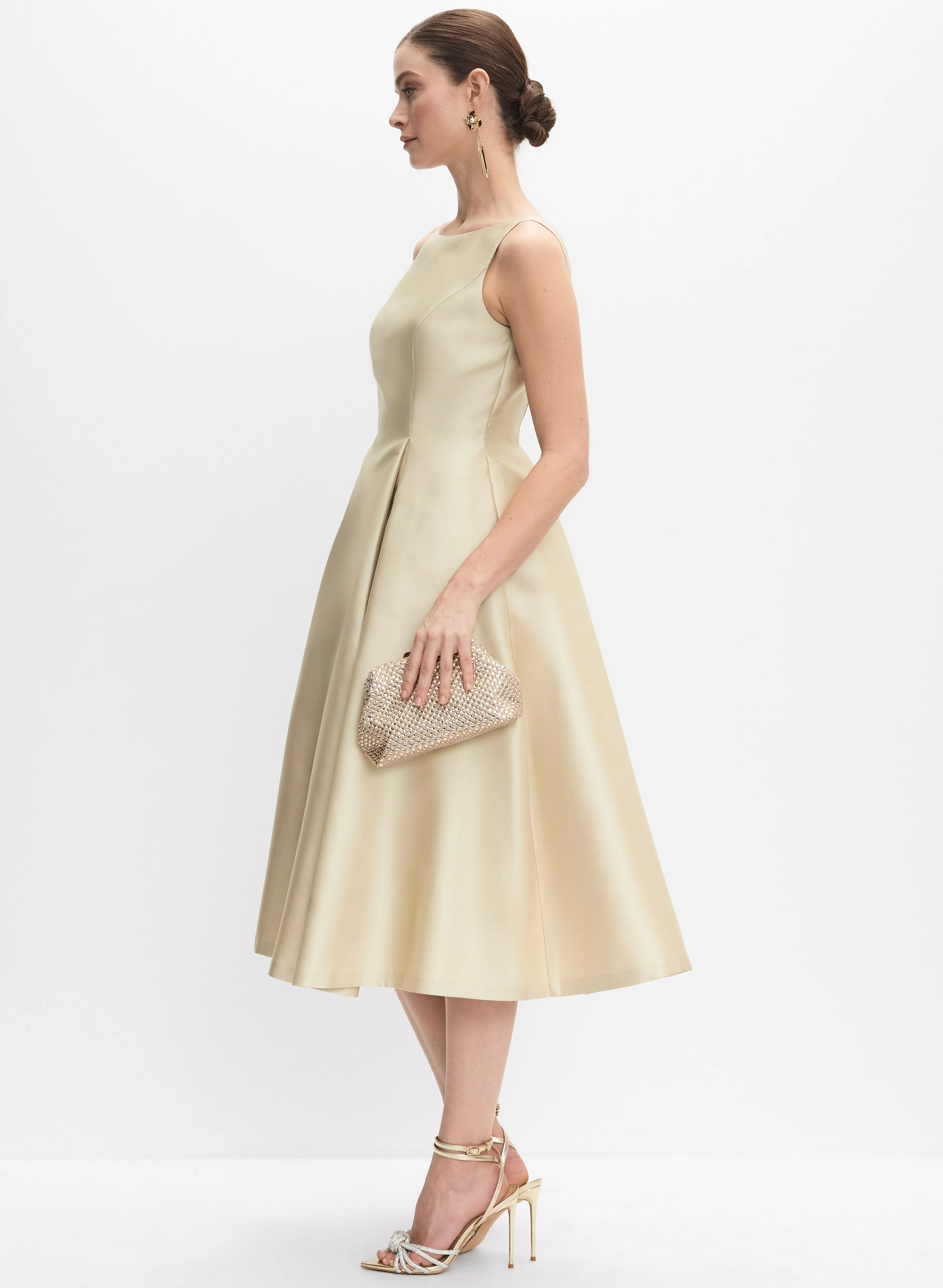 Adrianna Papell - Mikado Fit & Flare Dress - Image 2