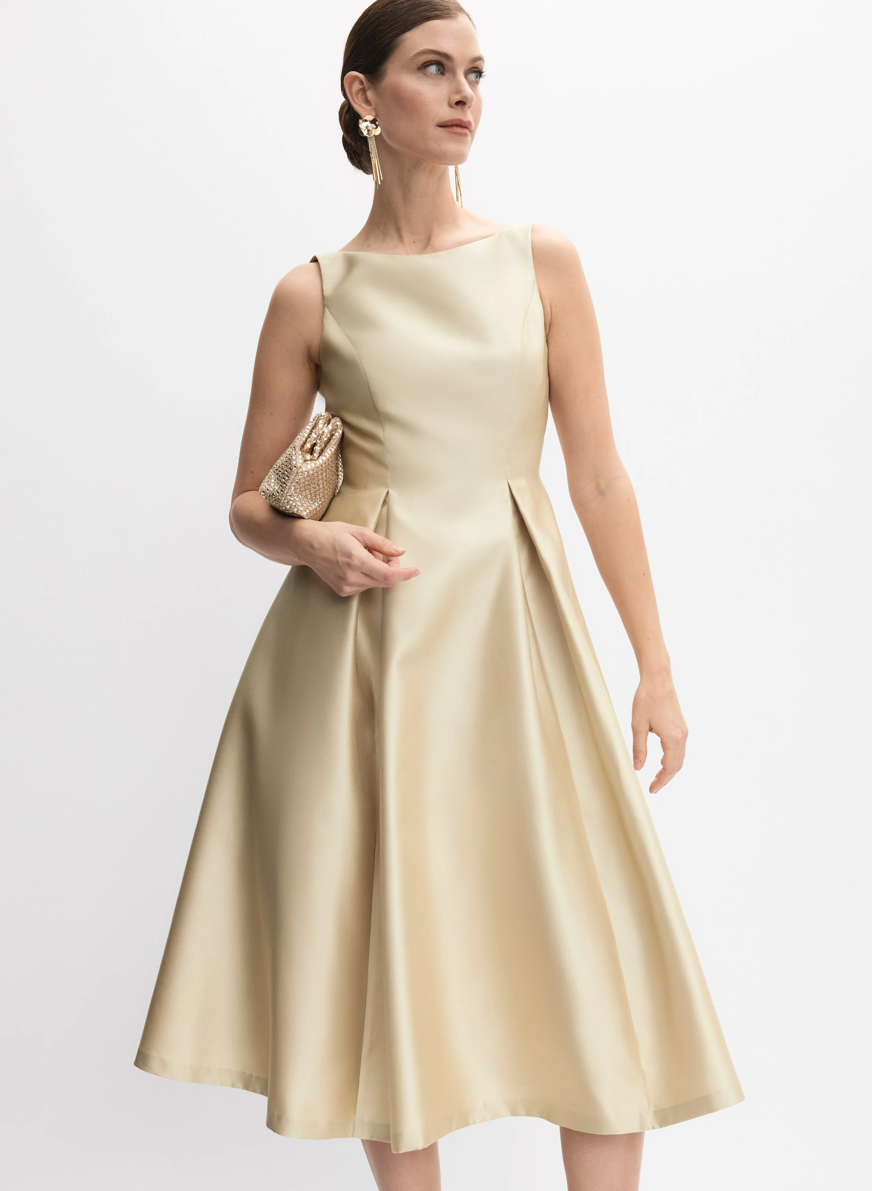 Adrianna Papell - Mikado Fit & Flare Dress - Image 4