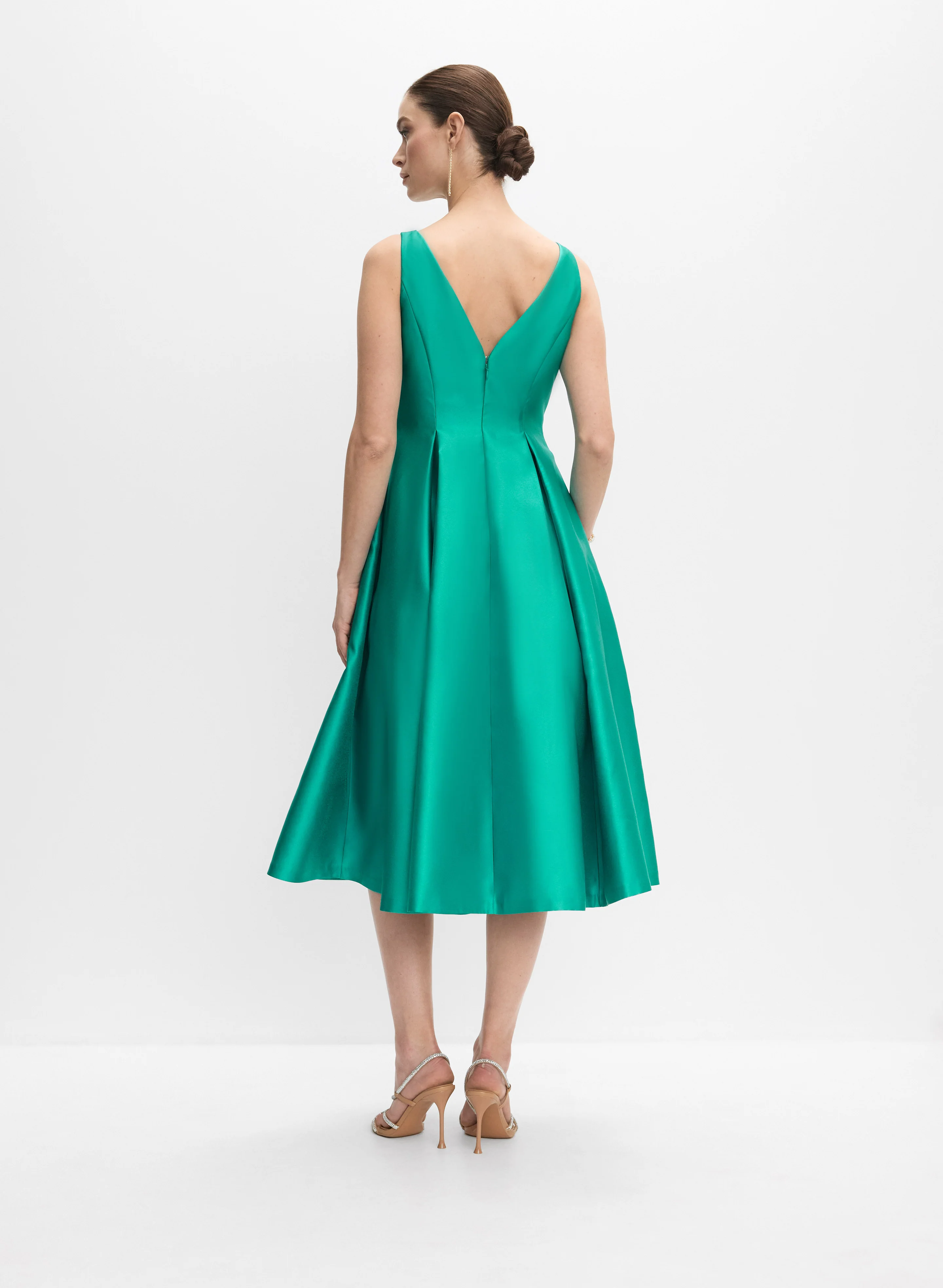 Adrianna Papell - Mikado Fit & Flare Dress - Image 4