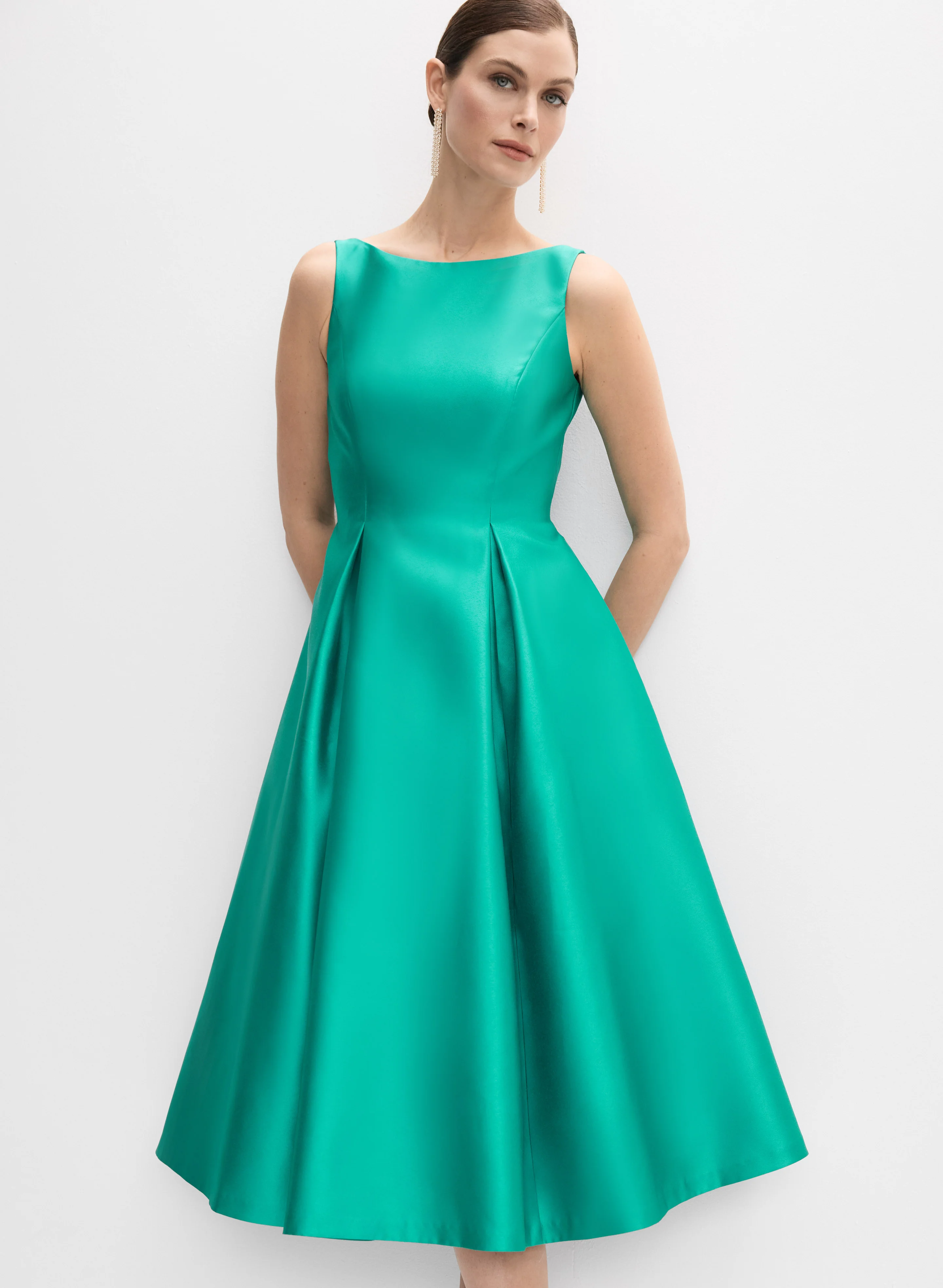 Adrianna Papell - Mikado Fit & Flare Dress - Image 5
