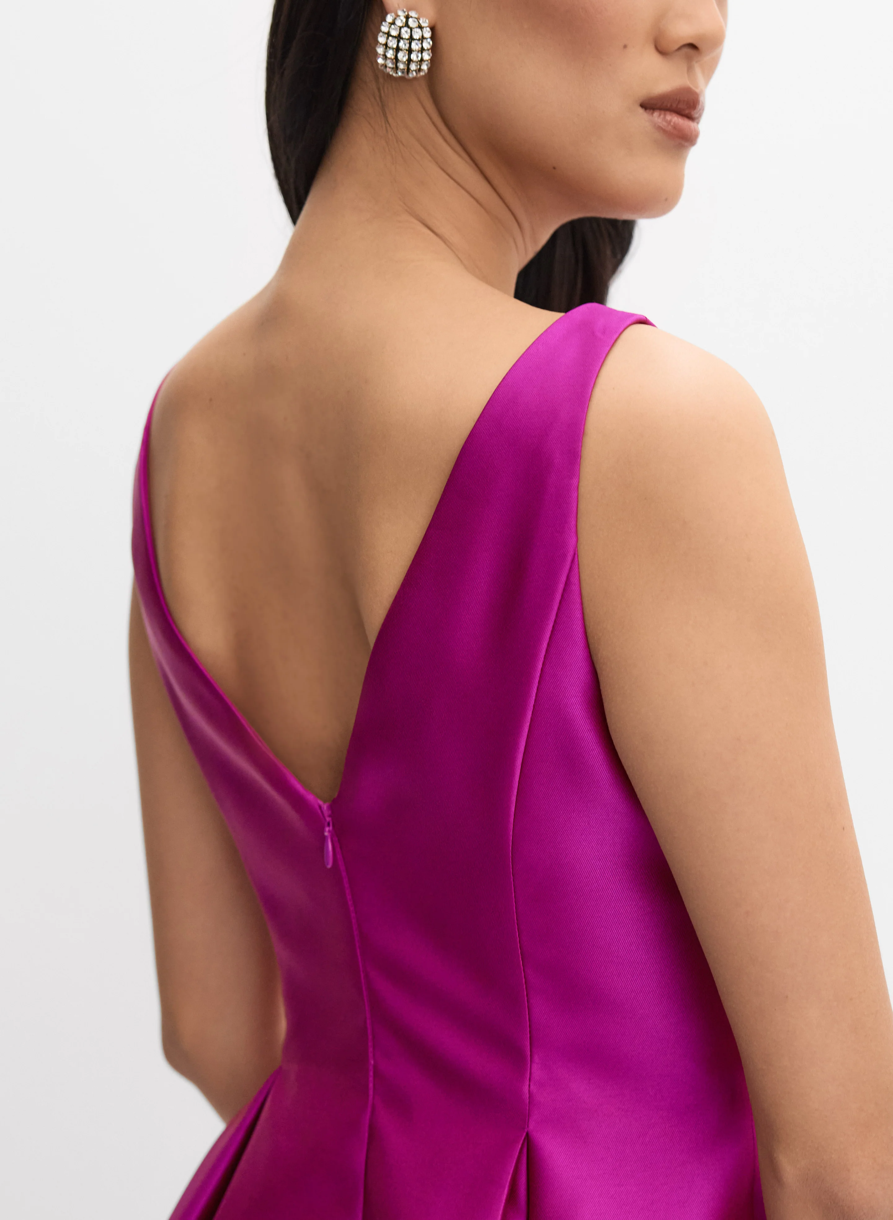 Adrianna Papell - Mikado Fit & Flare Dress - Image 3