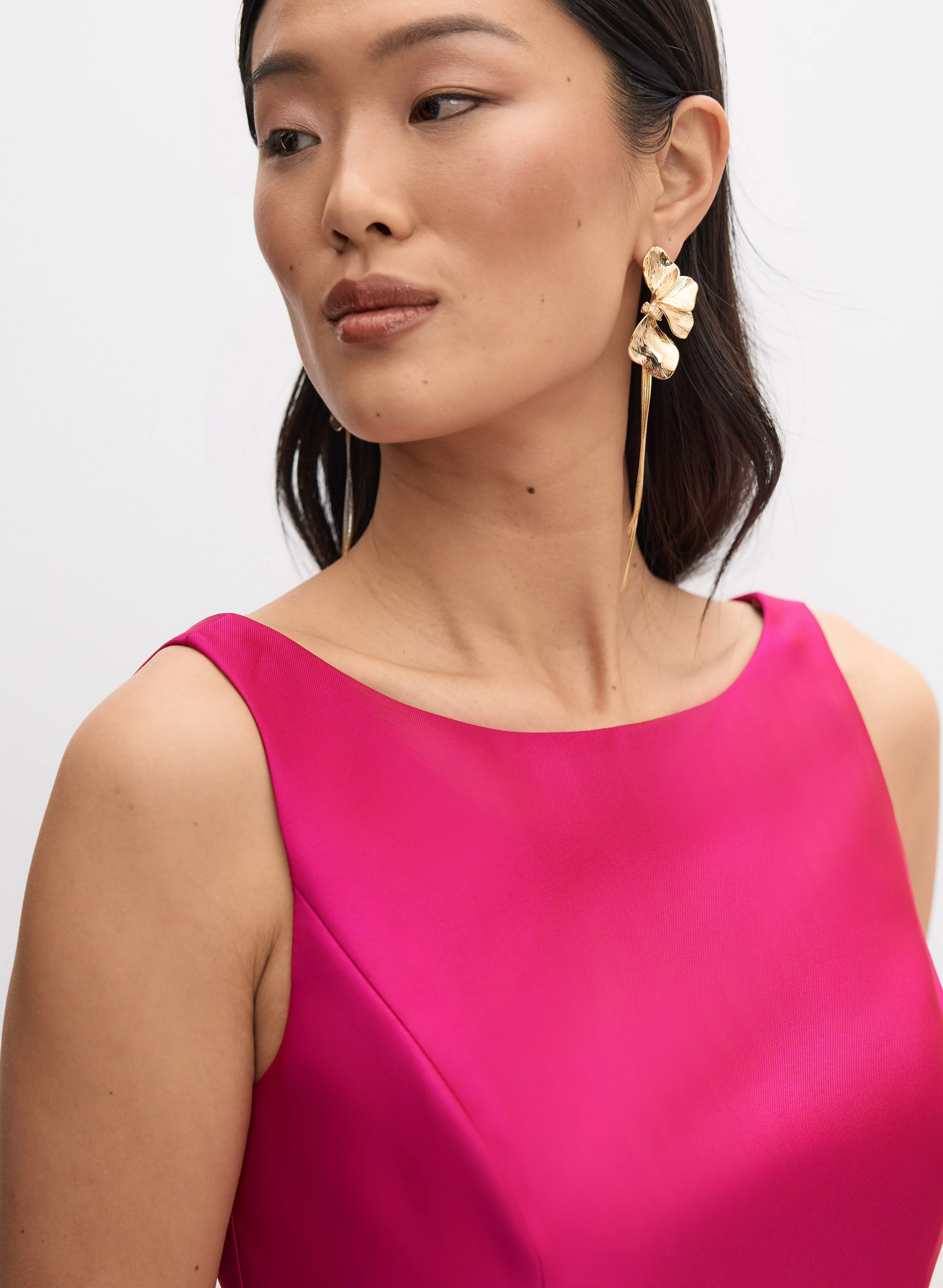 Adrianna Papell - Mikado Fit & Flare Dress - Image 3