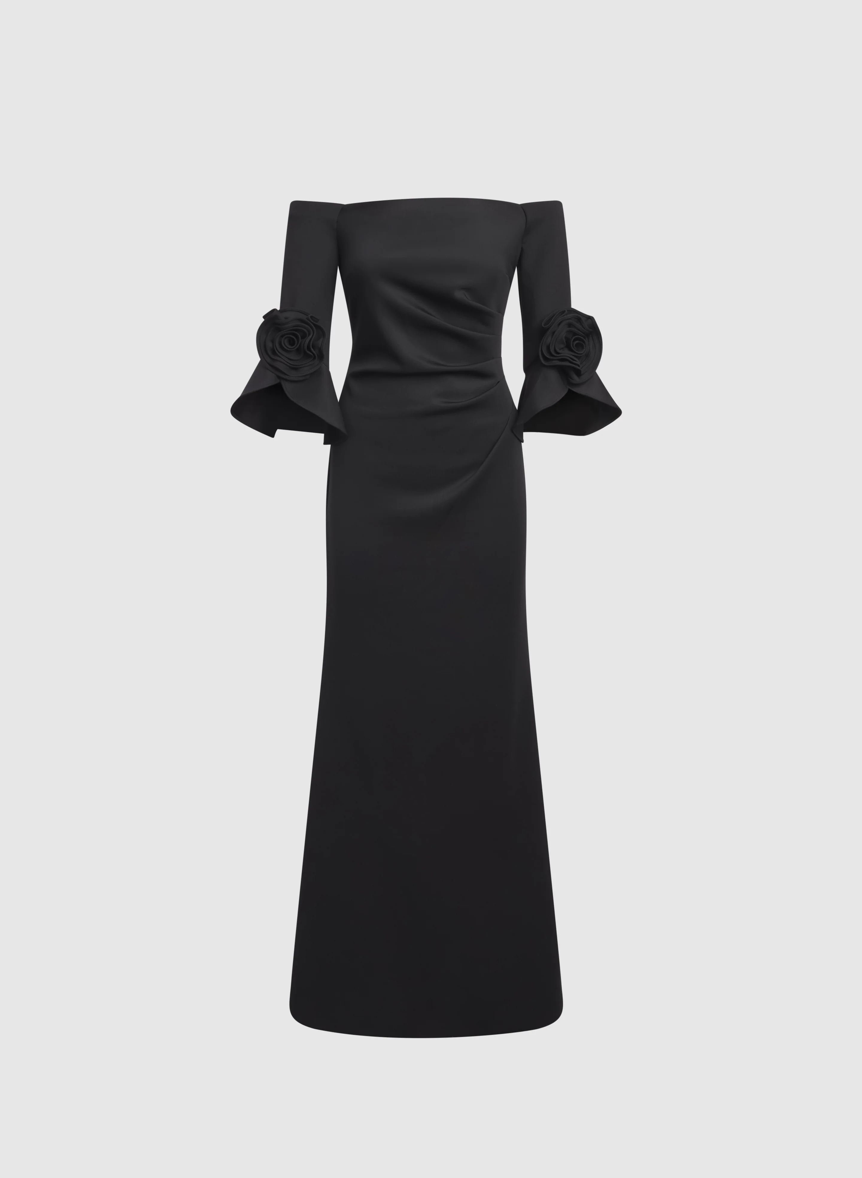 Adrianna Papell - Rosette Detail Off-Shoulder Dress - Image 5