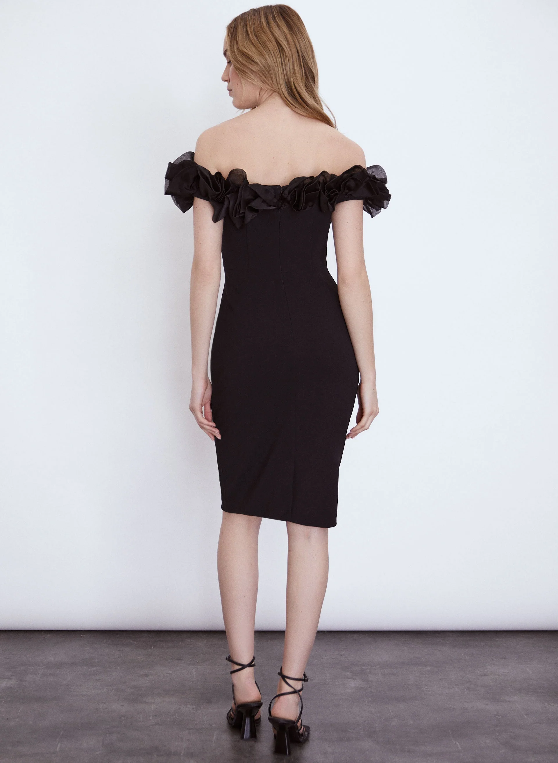 Aidan Mattox - Frill Detail Dress - Image 2