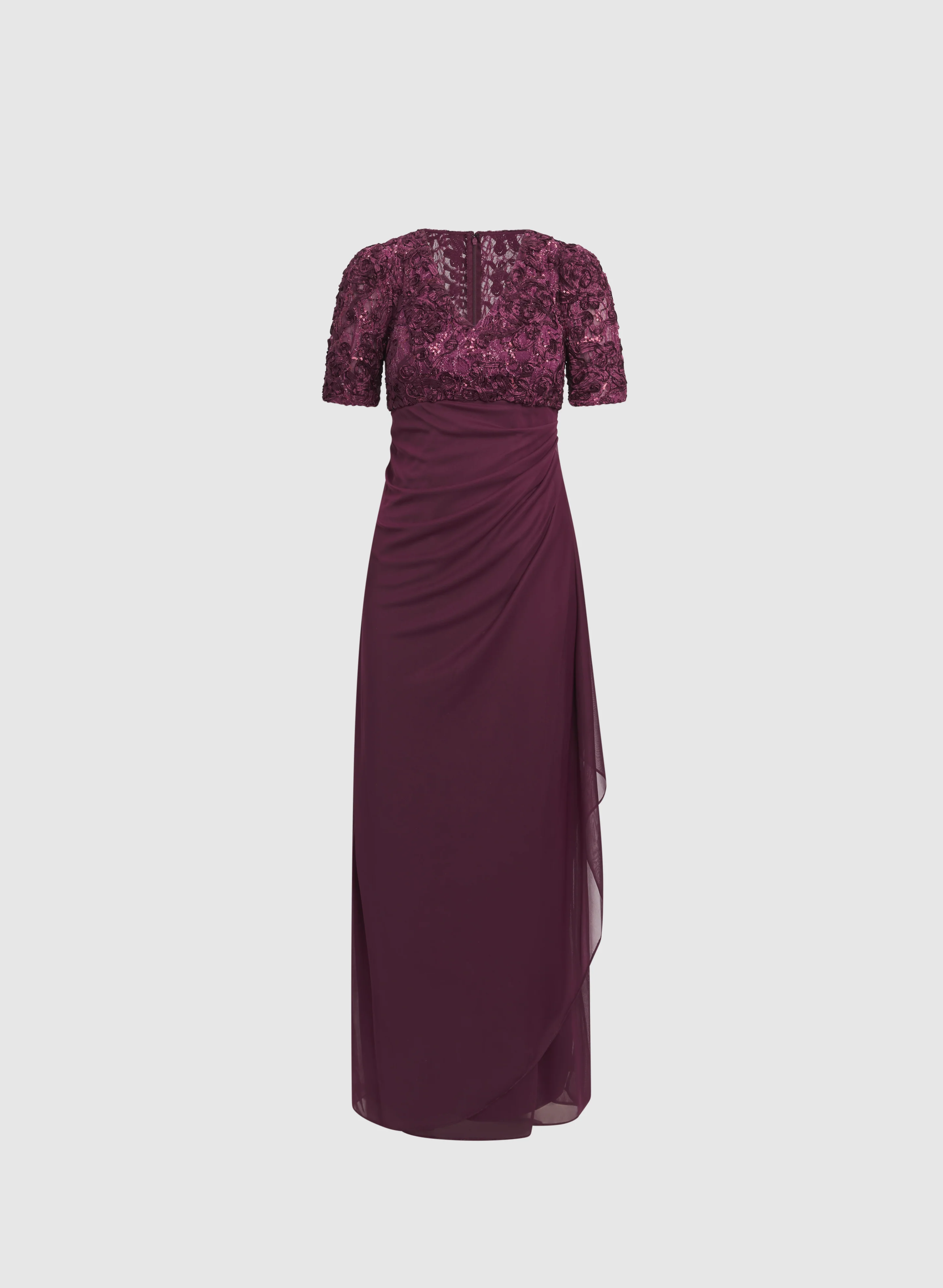 Alex Evenings - Embellished Soutache Embroidered Dress - Image 5