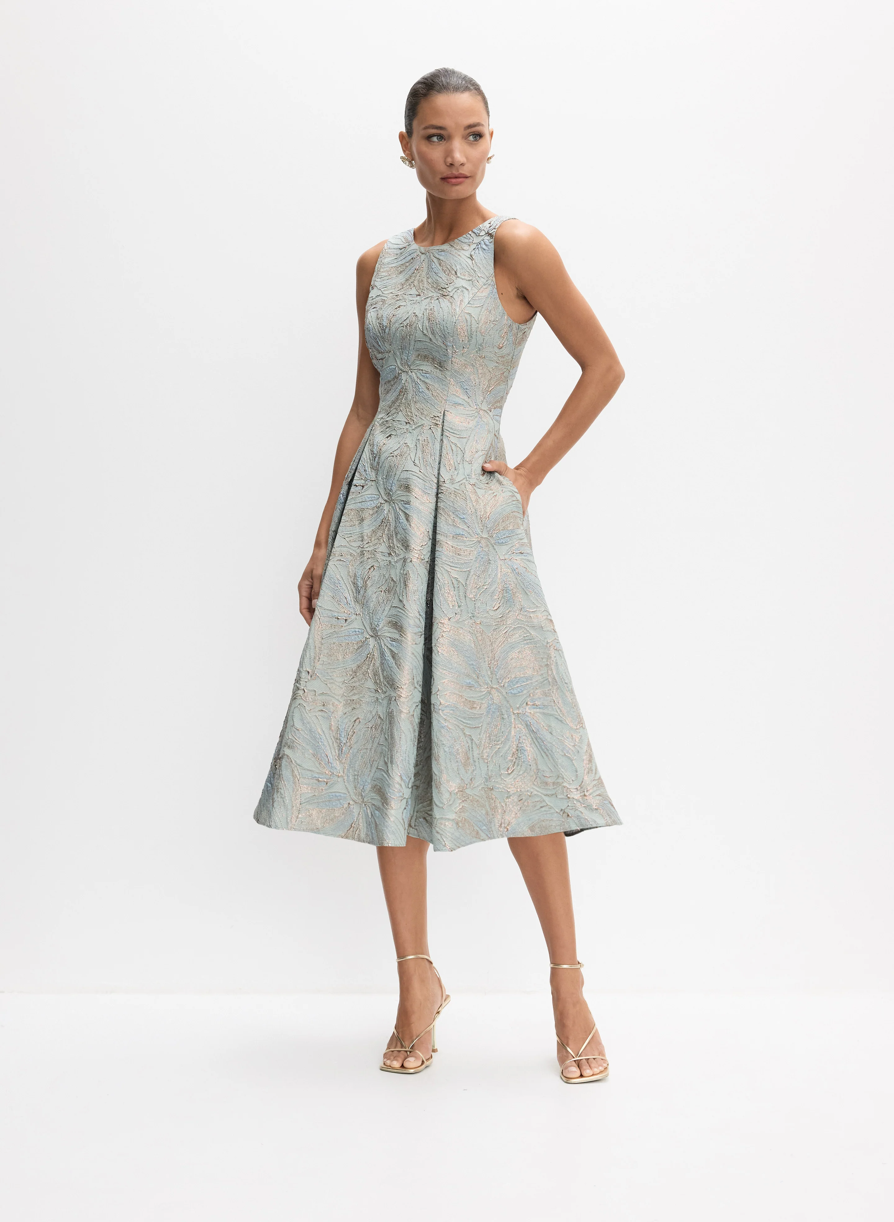 Alex Evenings - Floral Jacquard Dress