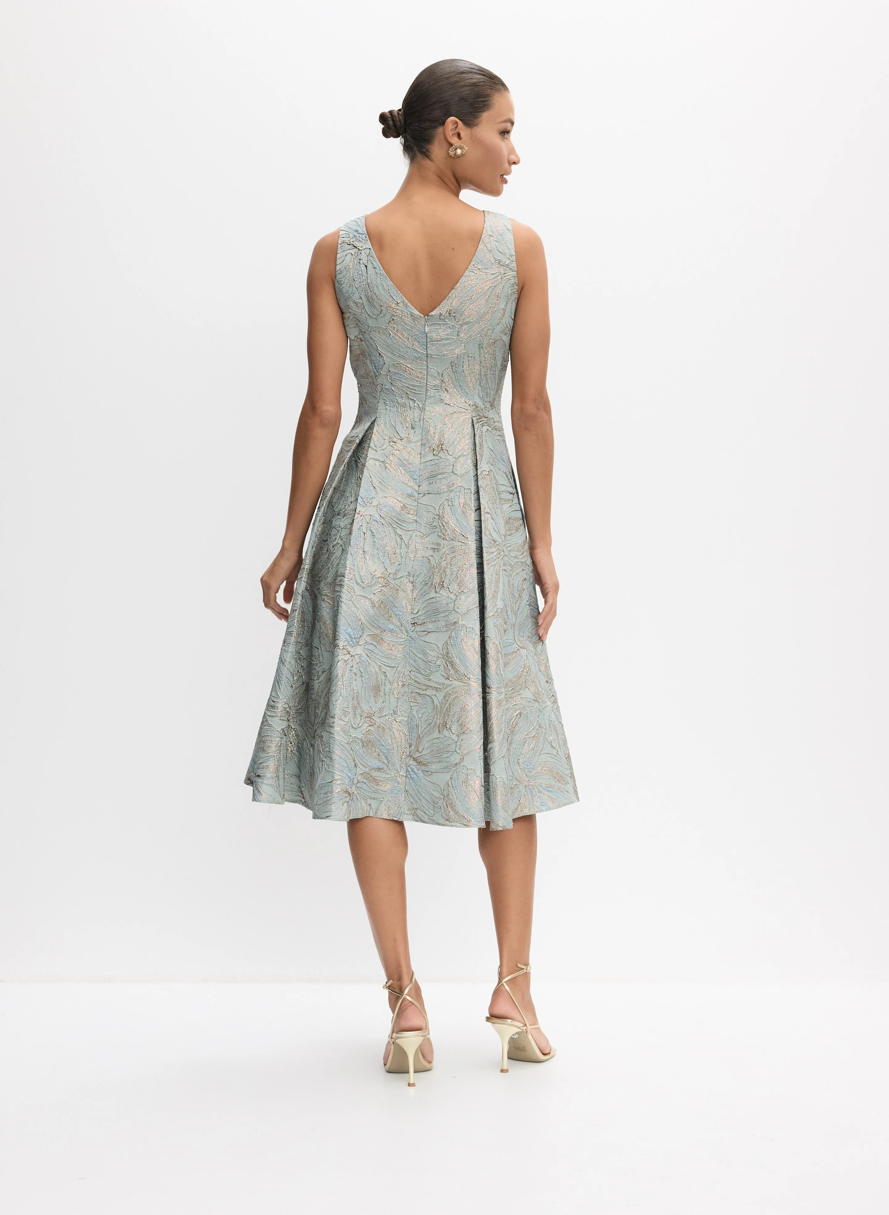 Alex Evenings - Floral Jacquard Dress - Image 4