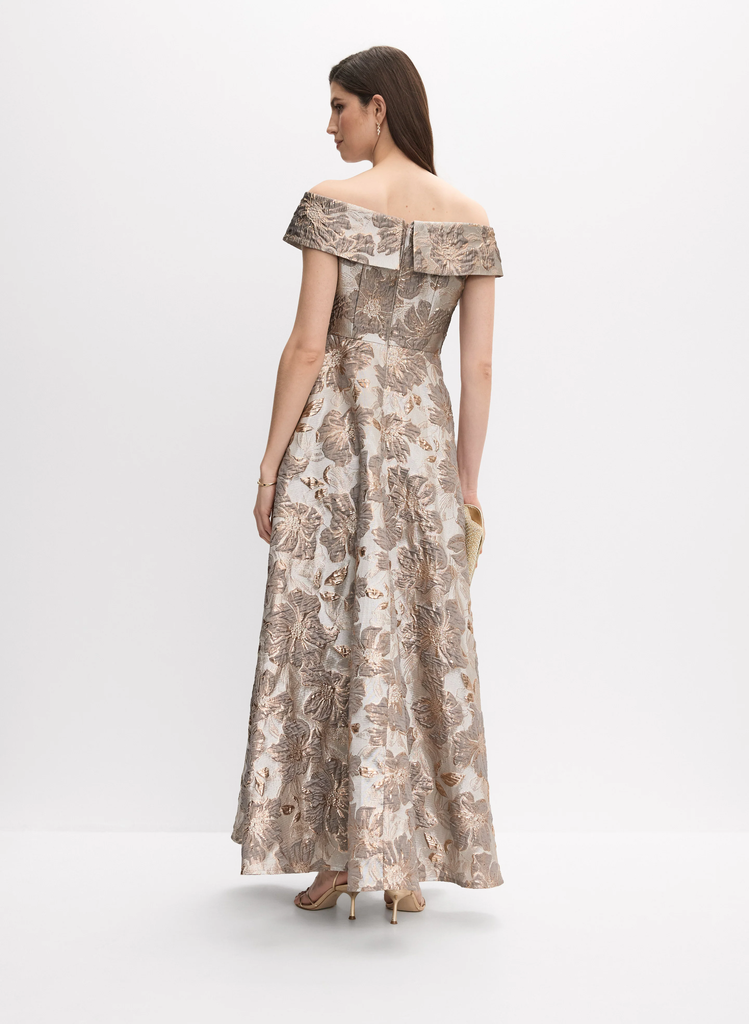 Alex Evenings - Floral Jacquard Gown - Image 4