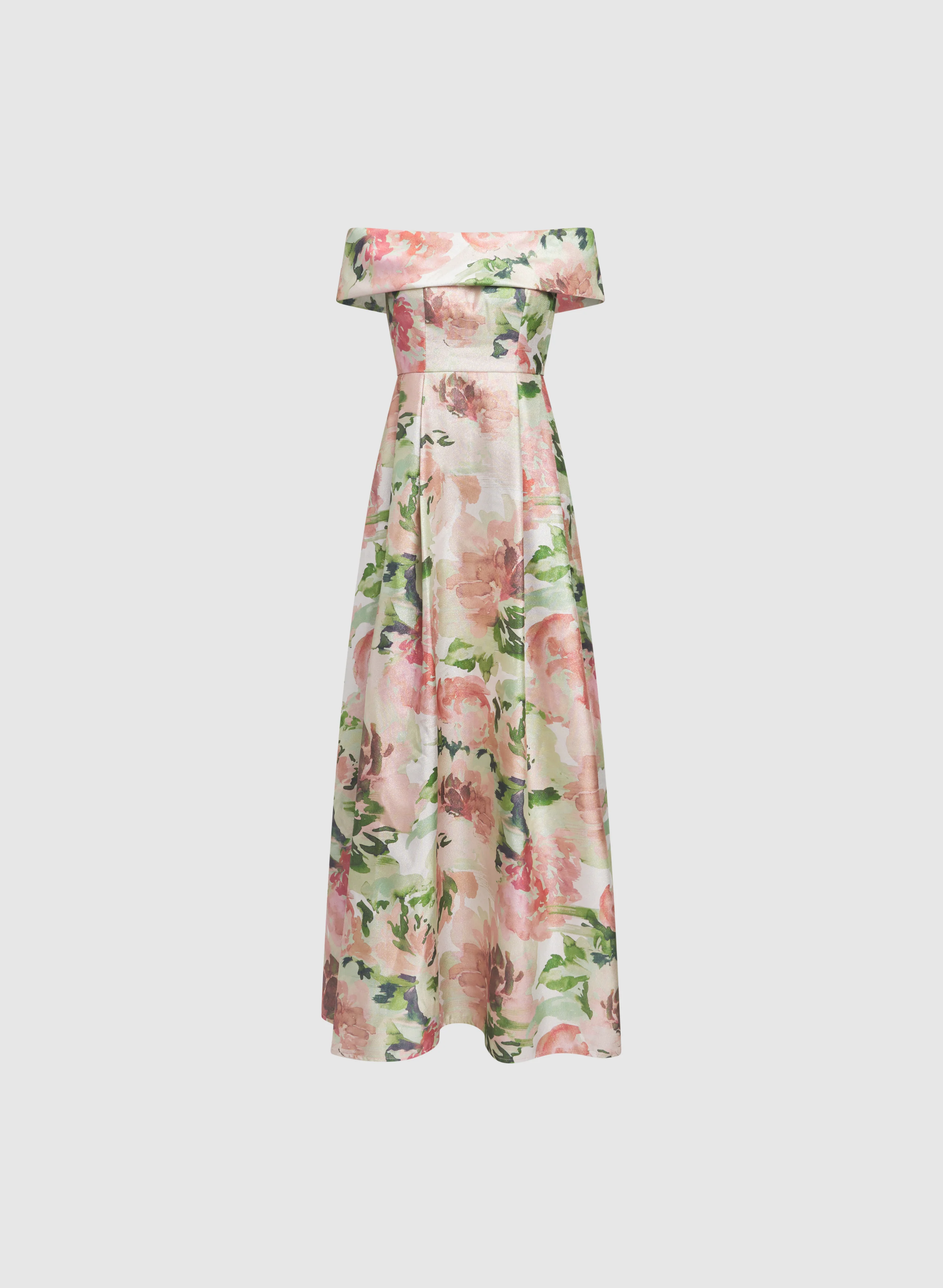 Alex Evenings - Floral Off-Shoulder Gown - Image 5