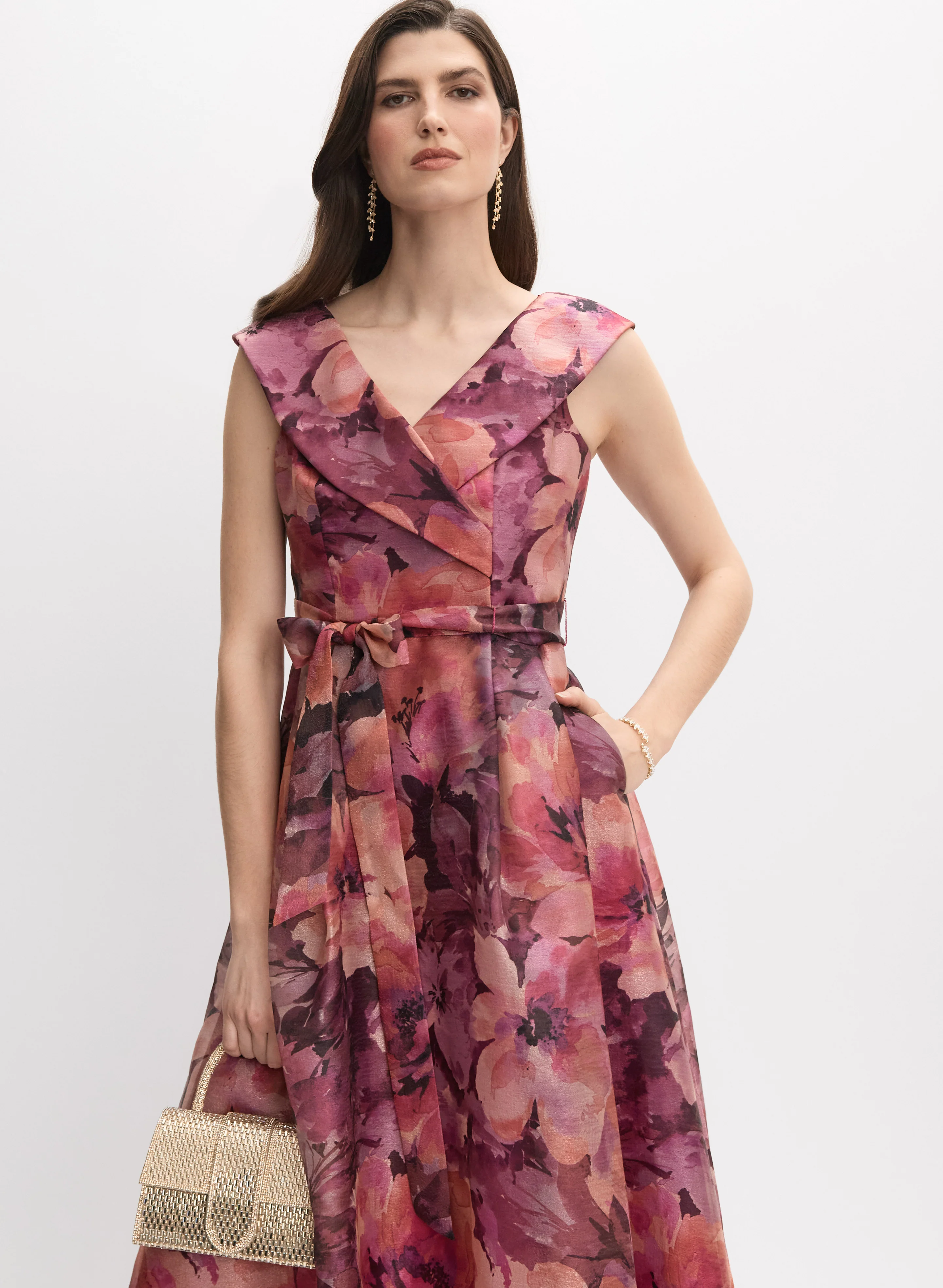 Alex Evenings - Floral Organza Gown - Image 4