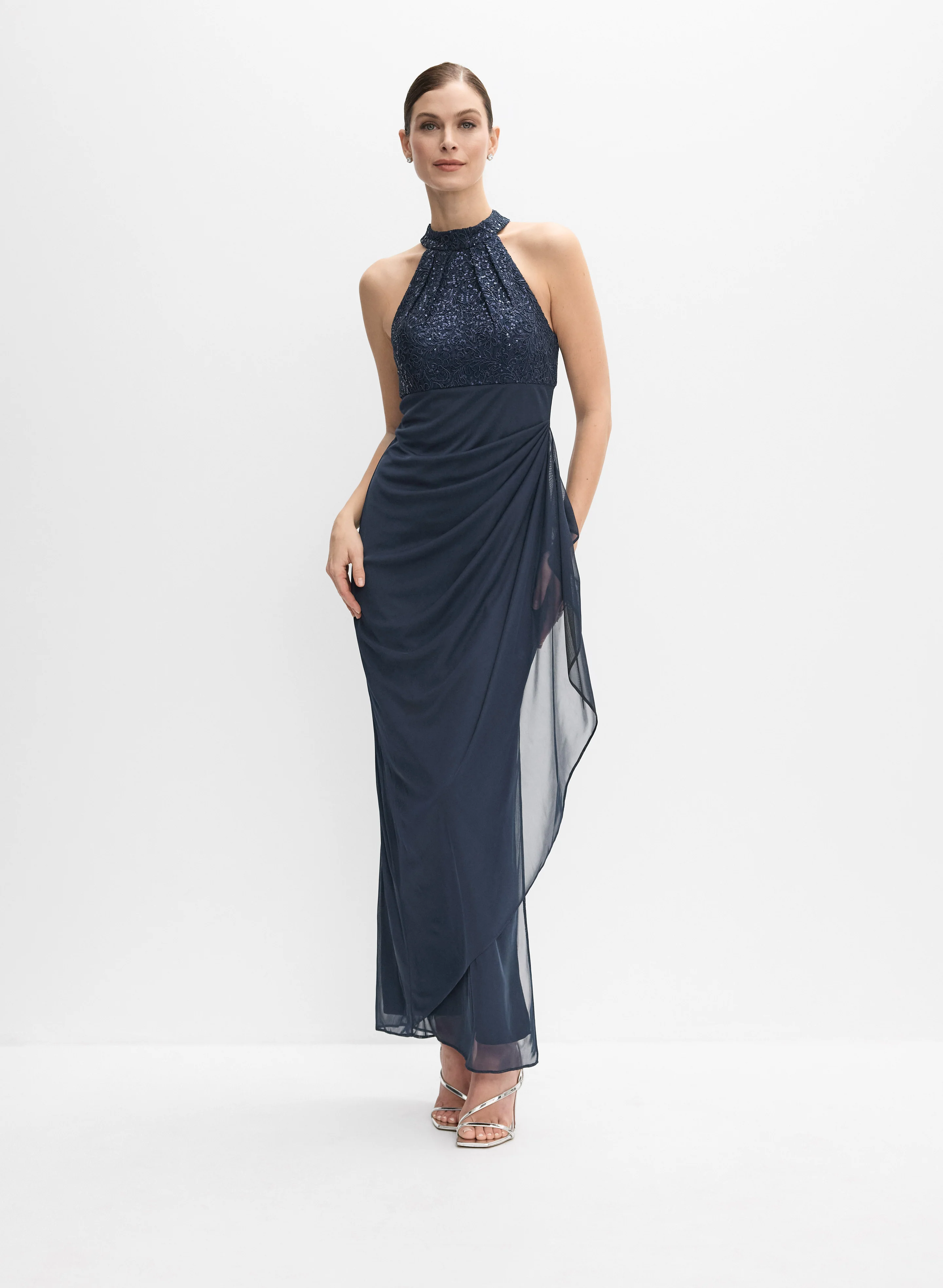 Alex Evenings - Sequined Chiffon Dress