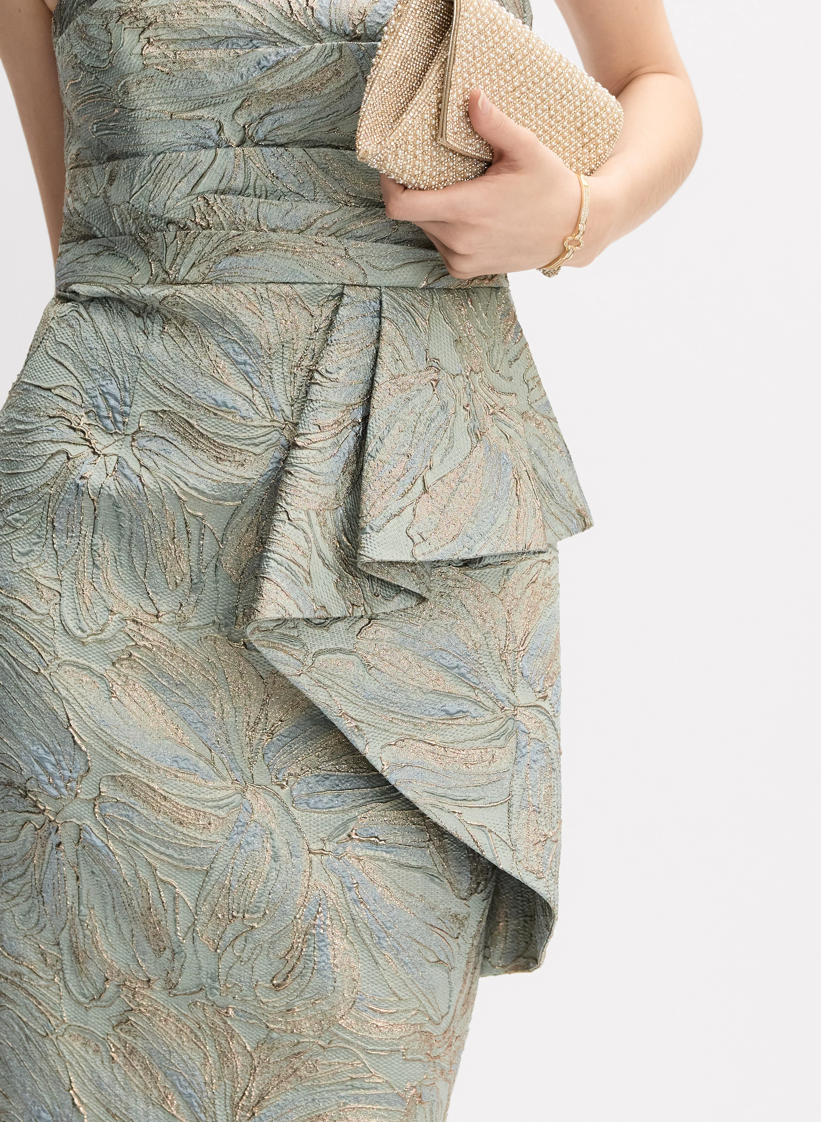 Alex Evenings - Strapless Jacquard Dress - Image 2