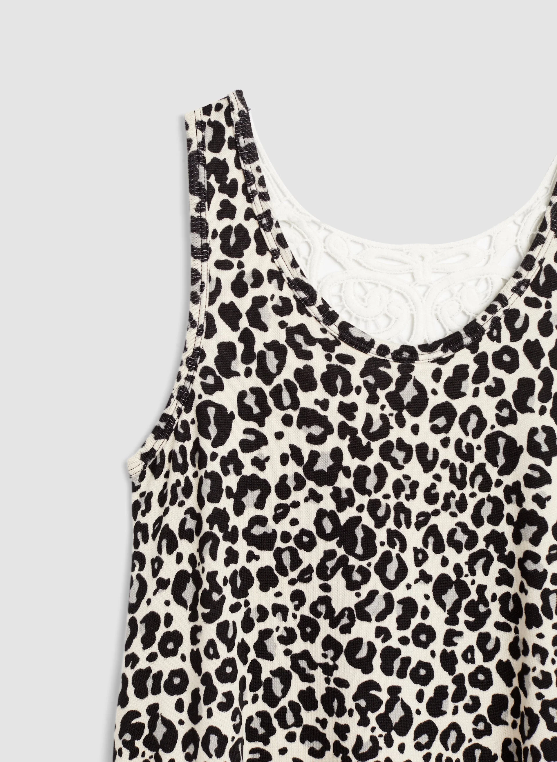 Animal Print Lace Back Sleepshirt - Image 4