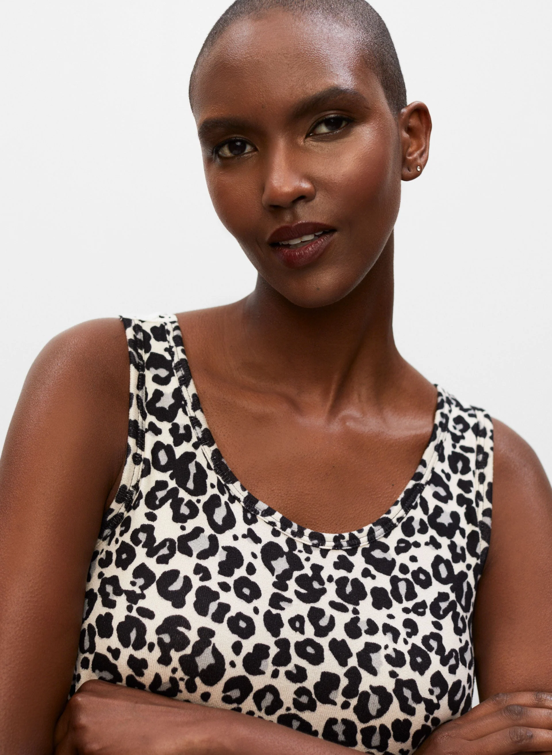 Animal Print Lace Back Sleepshirt - Image 5