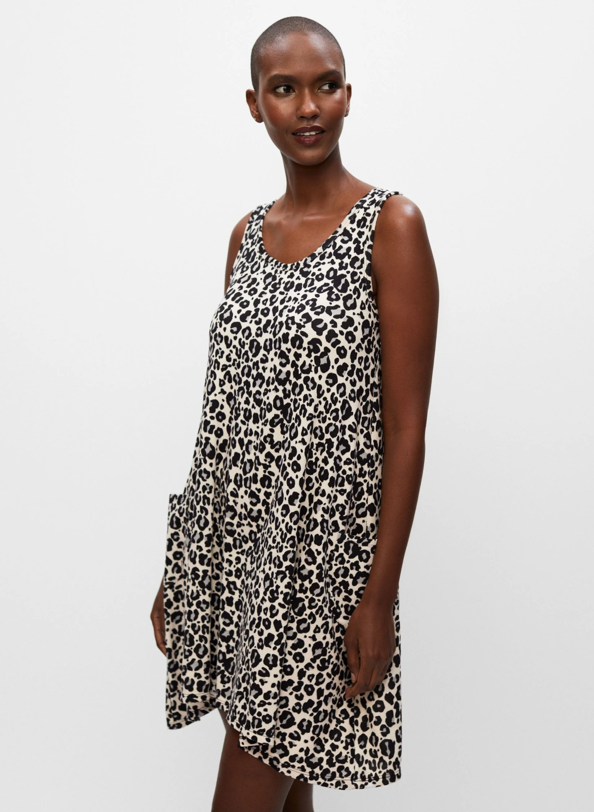 Animal Print Lace Back Sleepshirt - Image 6