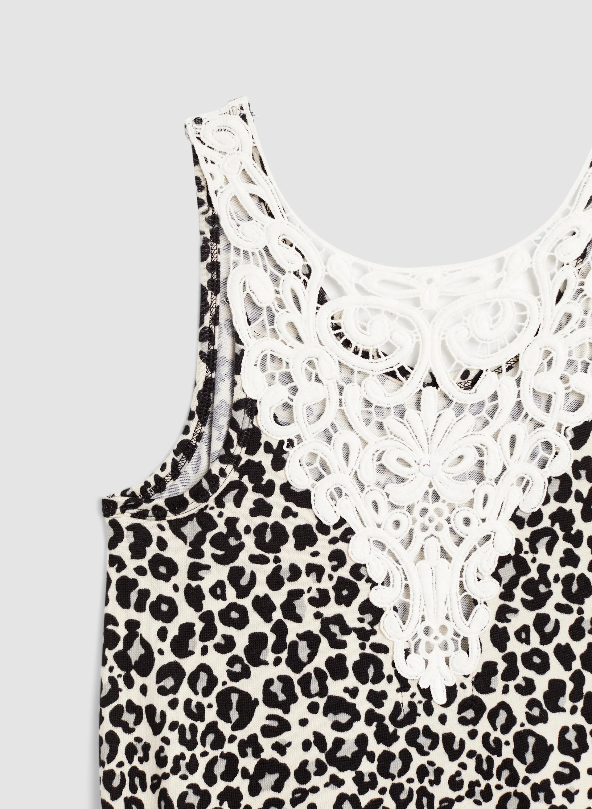 Animal Print Lace Back Sleepshirt - Image 7