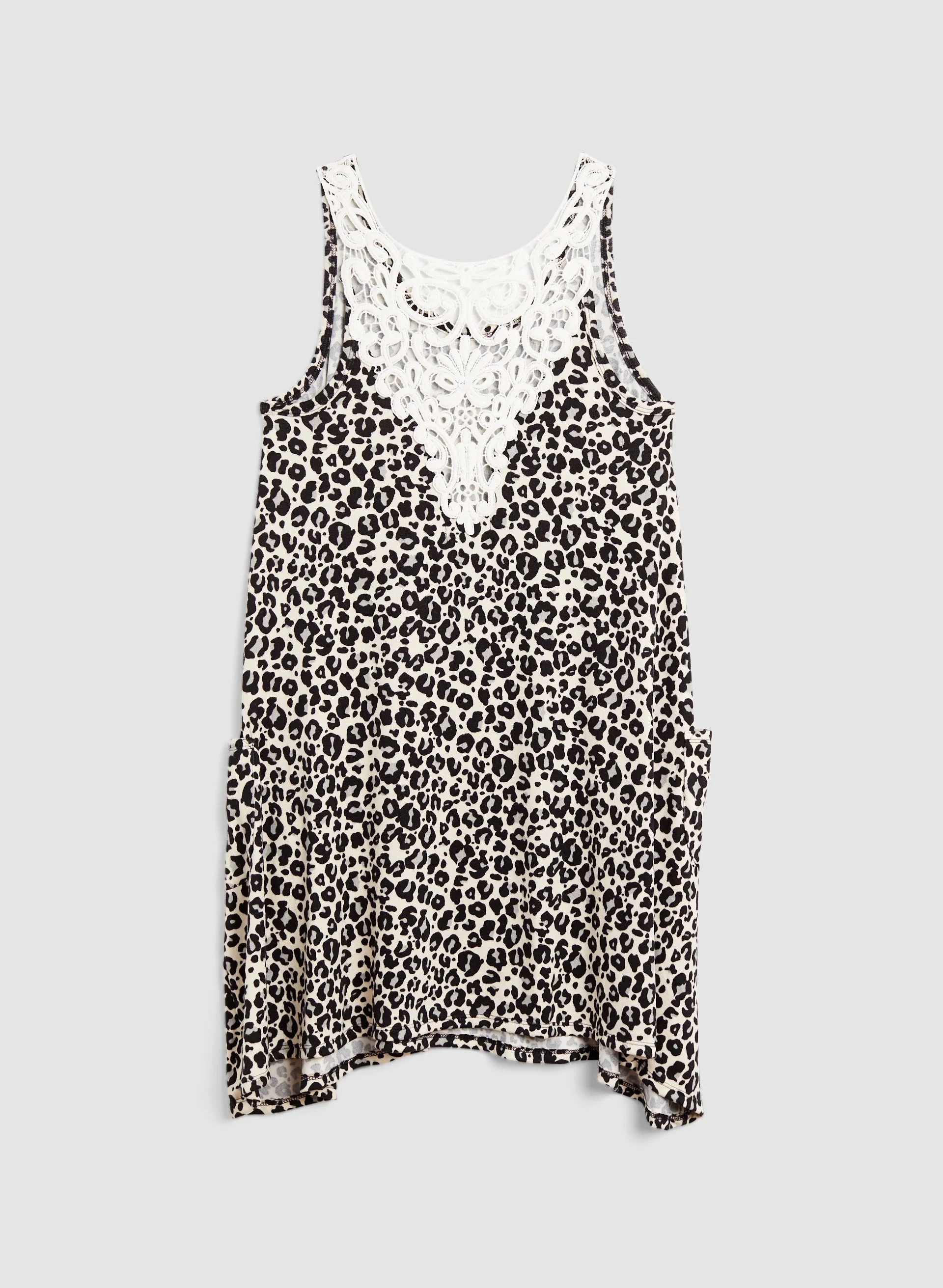 Animal Print Lace Back Sleepshirt - Image 9