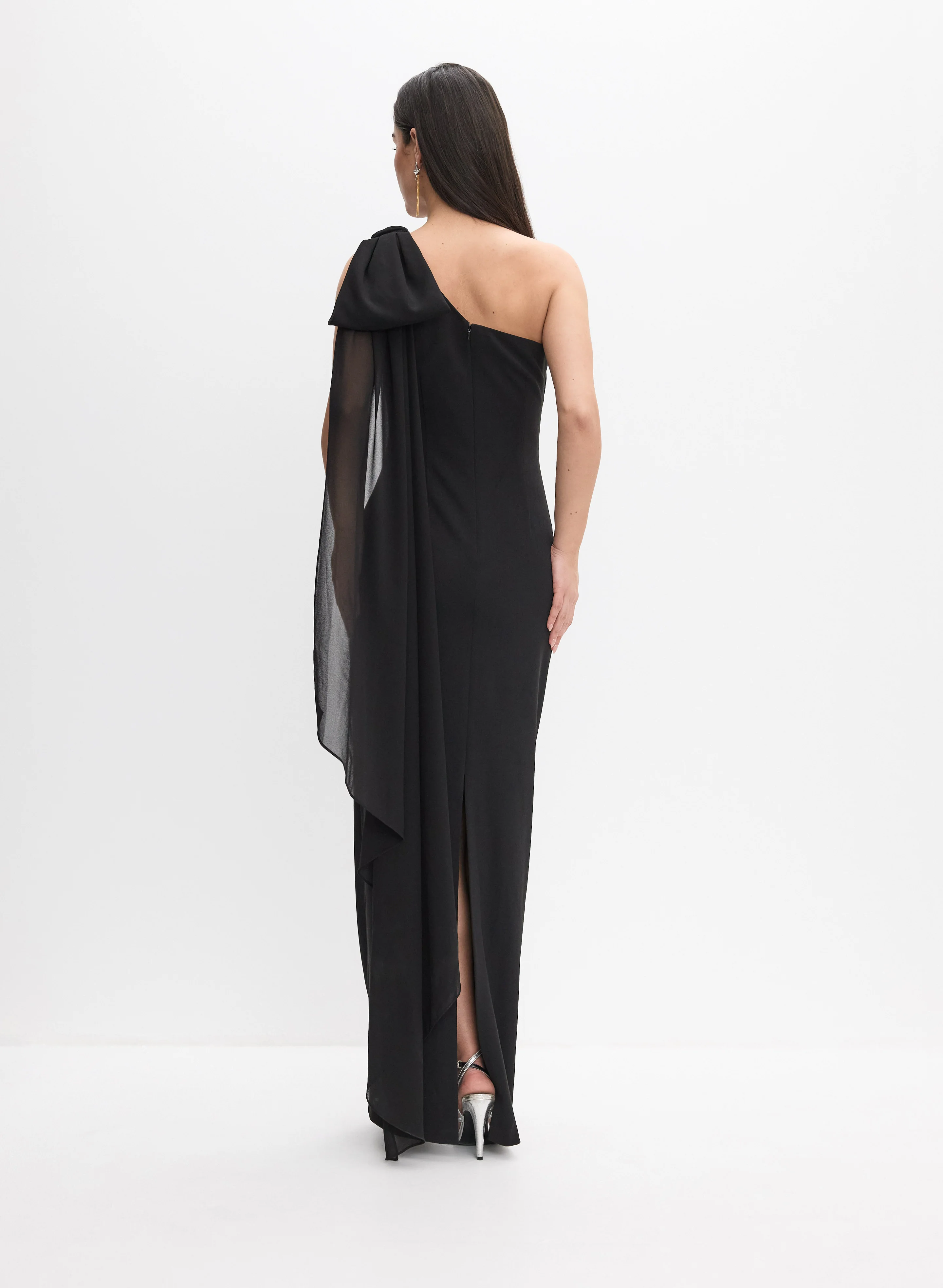 BA Nites - Asymmetric Draped Dress - Image 4