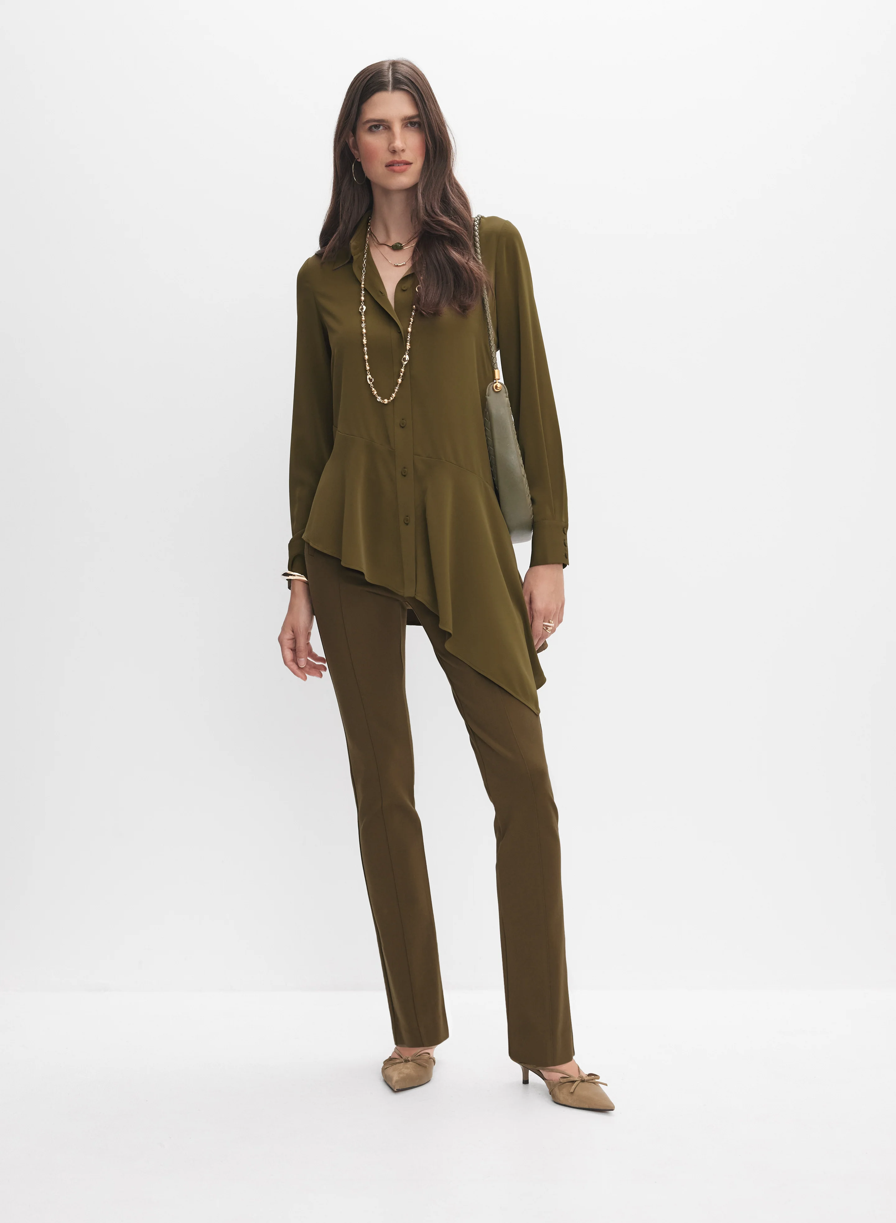 Asymmetric Flounce Hem Top - Image 3