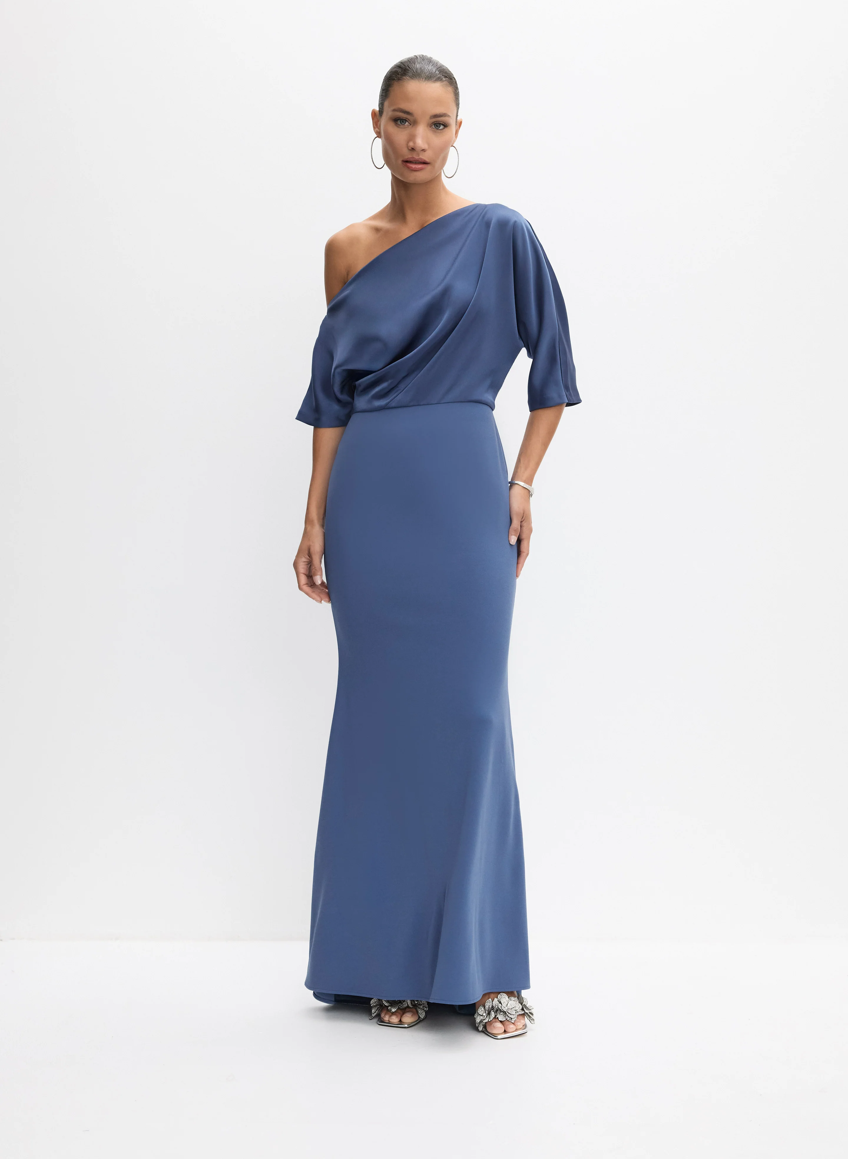 Asymmetric Off-Shoulder Dress