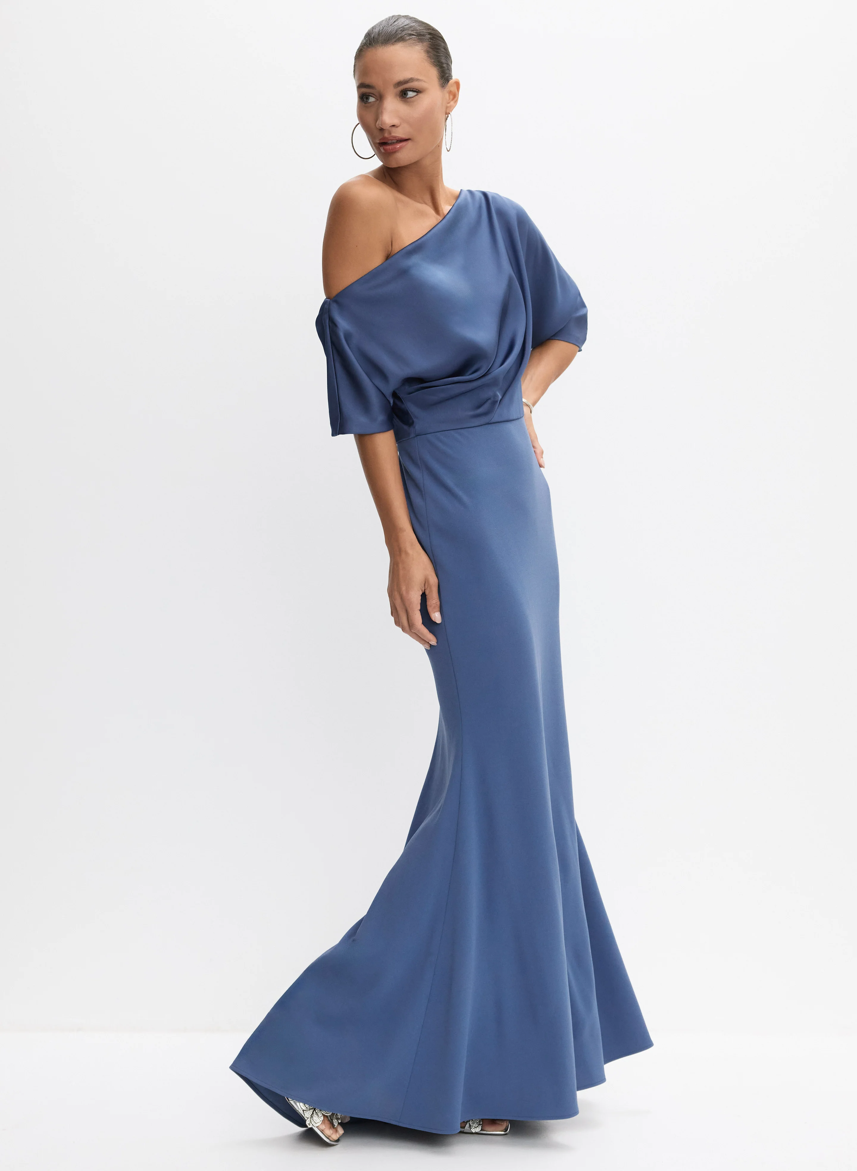 Asymmetric Off-Shoulder Dress - Image 7