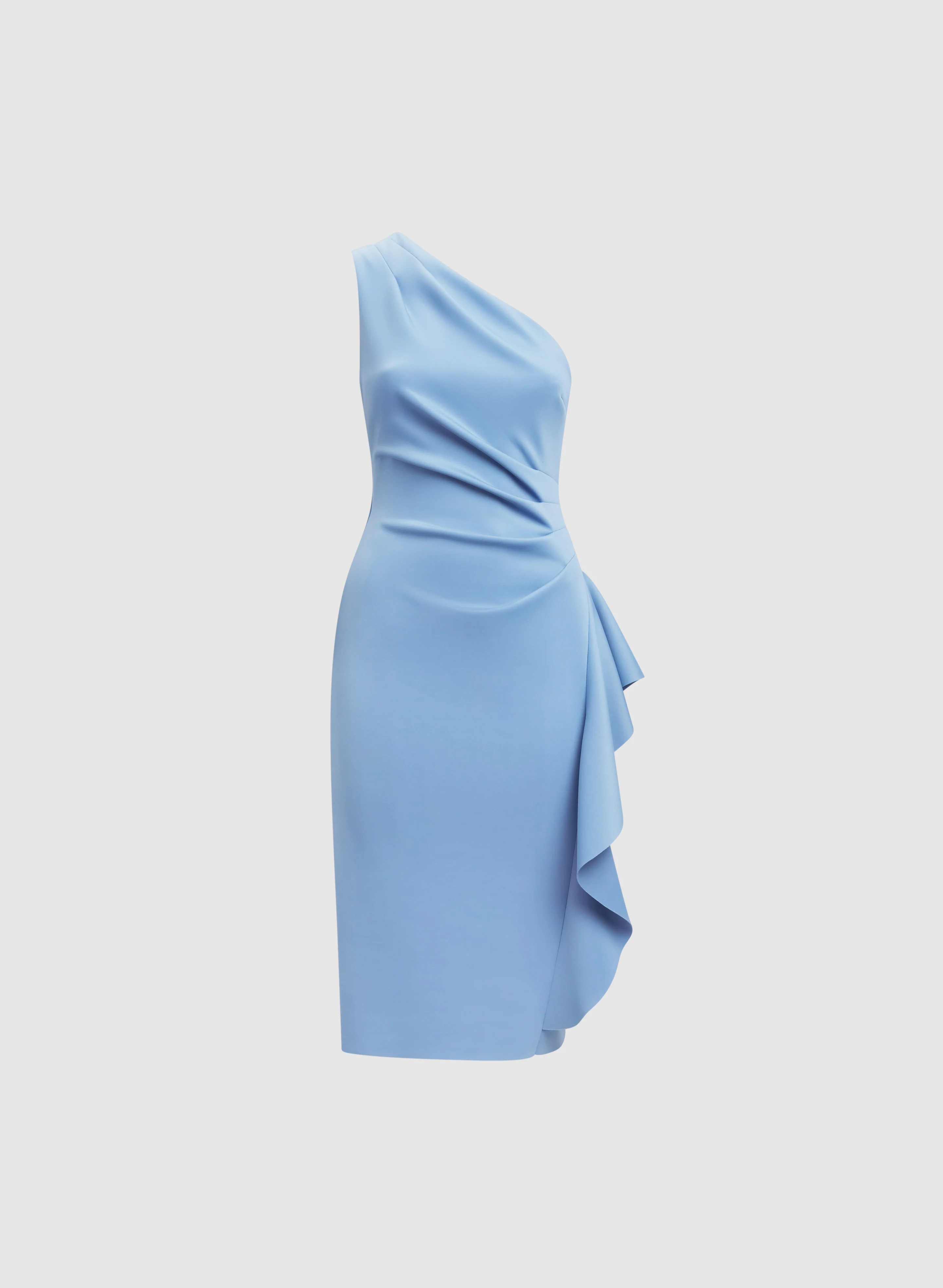 BA Nites - Asymmetric Waterfall Flounce Dress - Image 6
