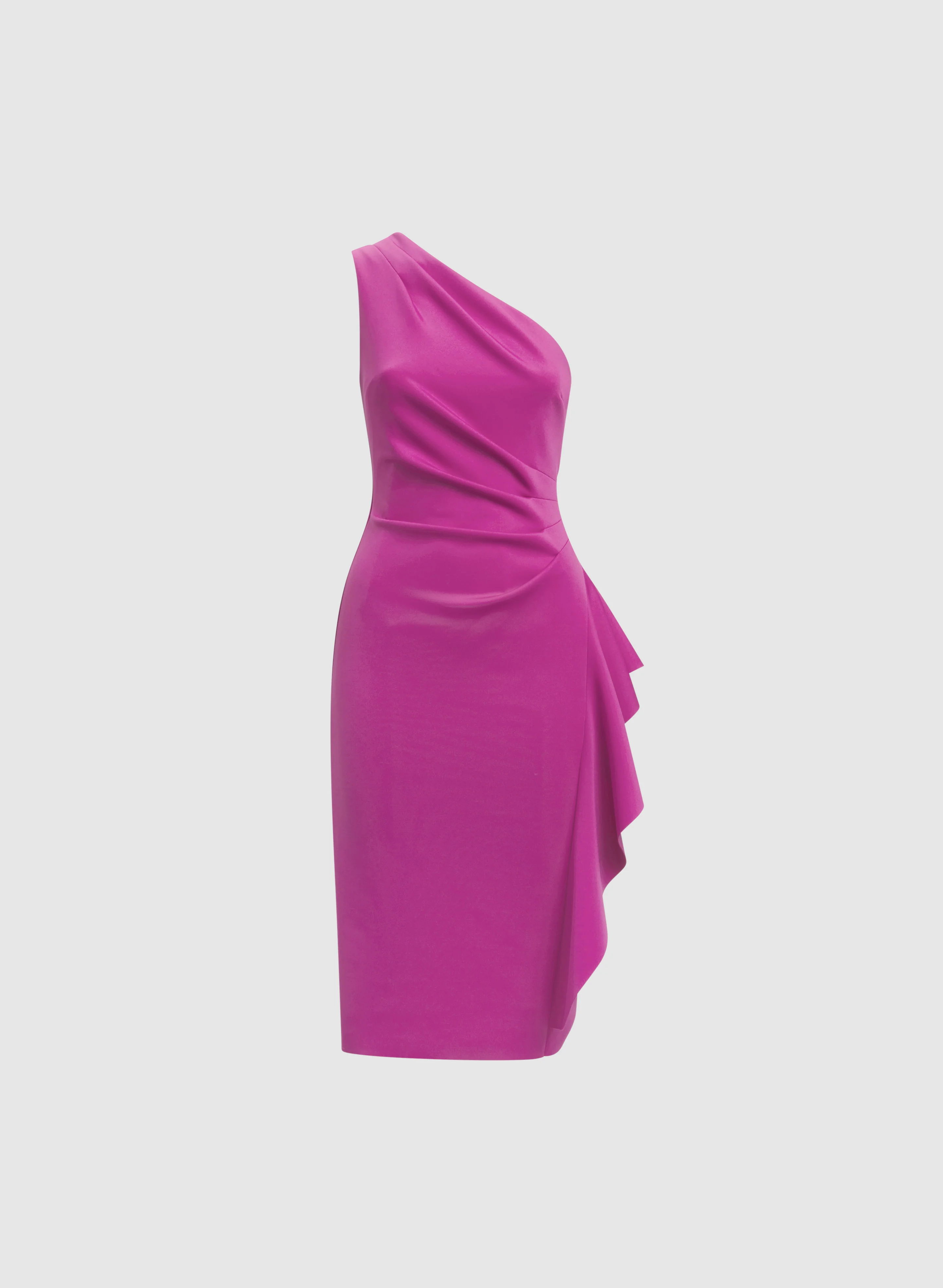 BA Nites - Asymmetric Waterfall Flounce Dress - Image 6