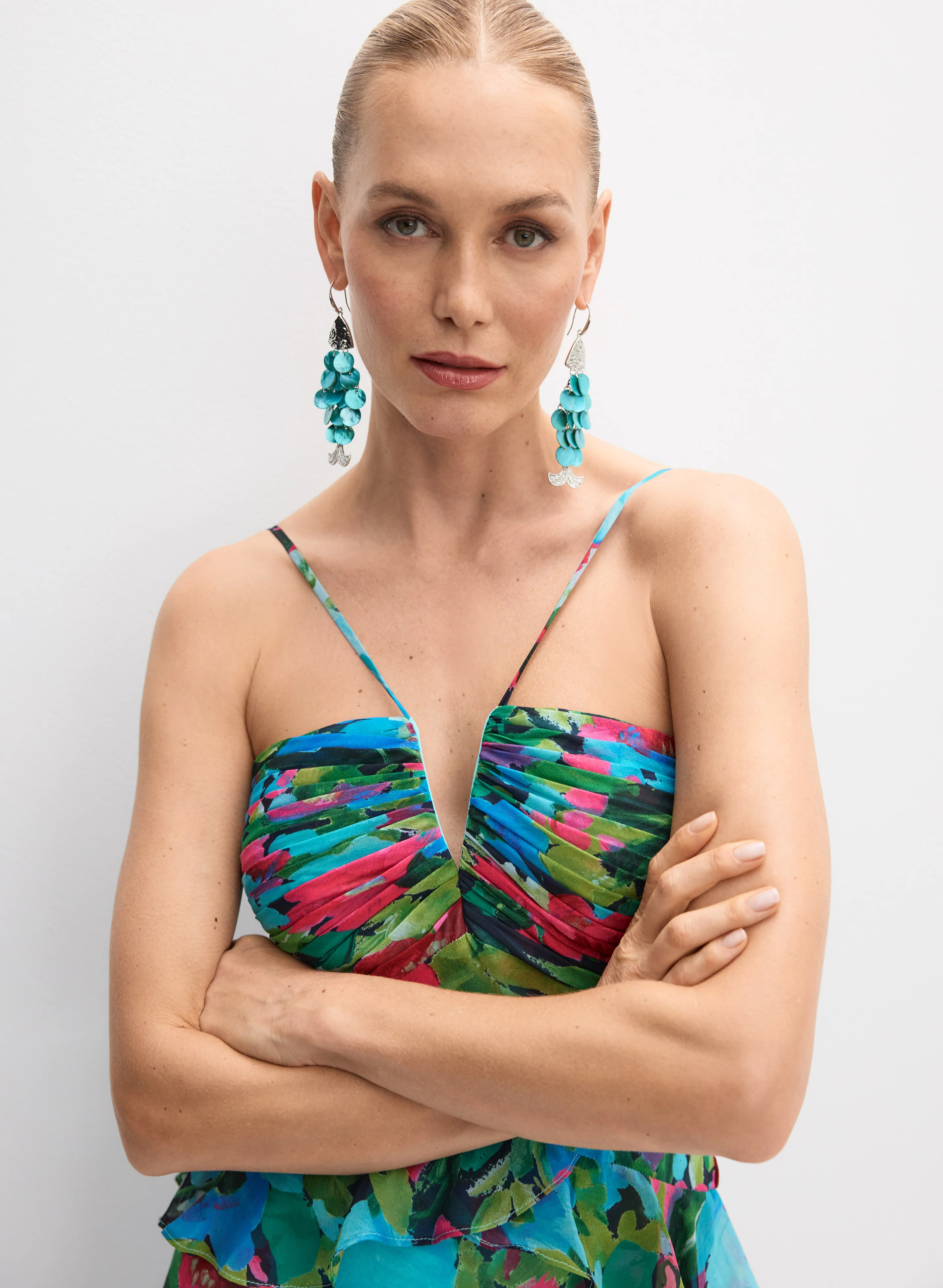 BA Nites - Floral Chiffon Dress - Image 3