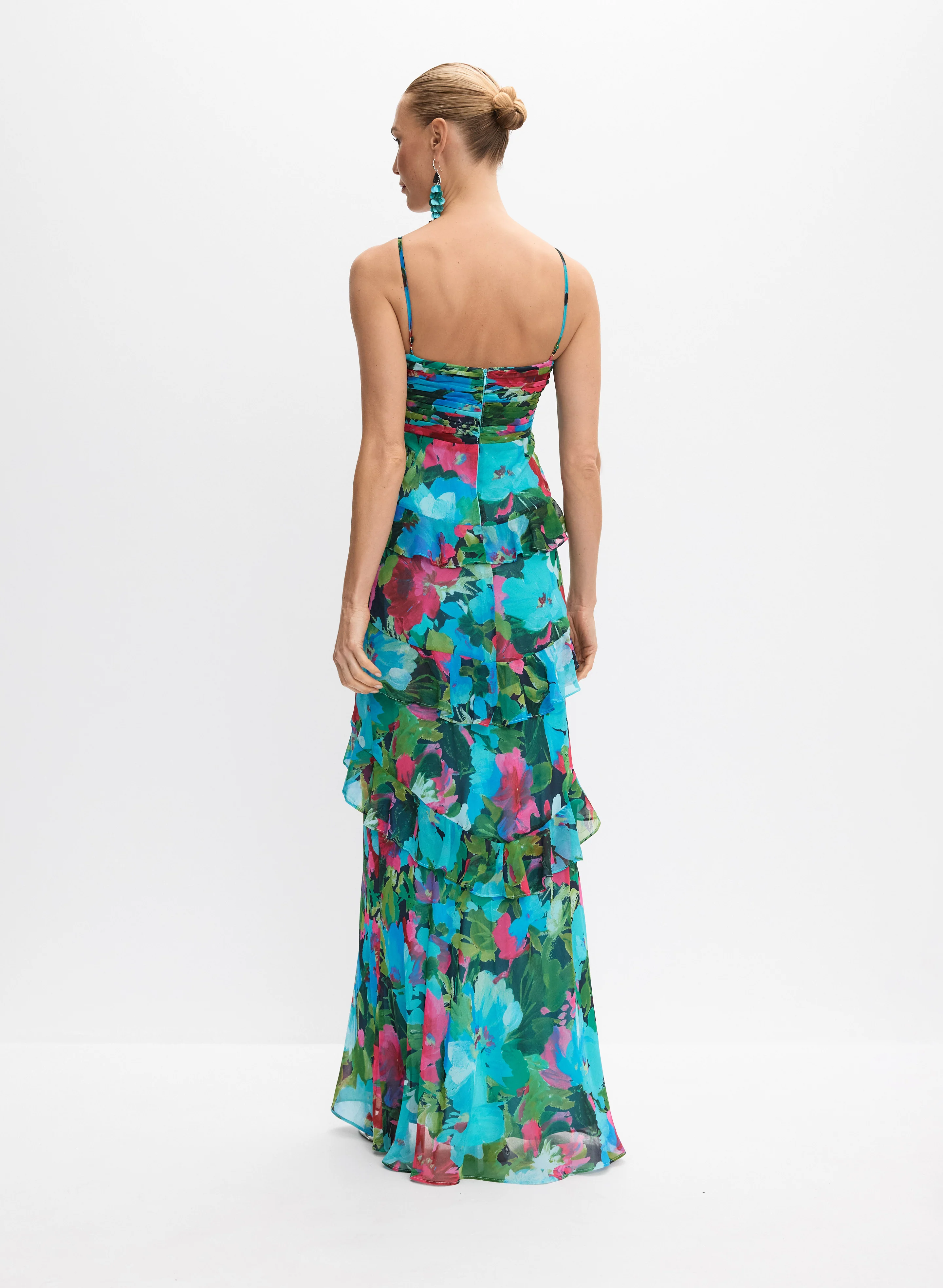 BA Nites - Floral Chiffon Dress - Image 4