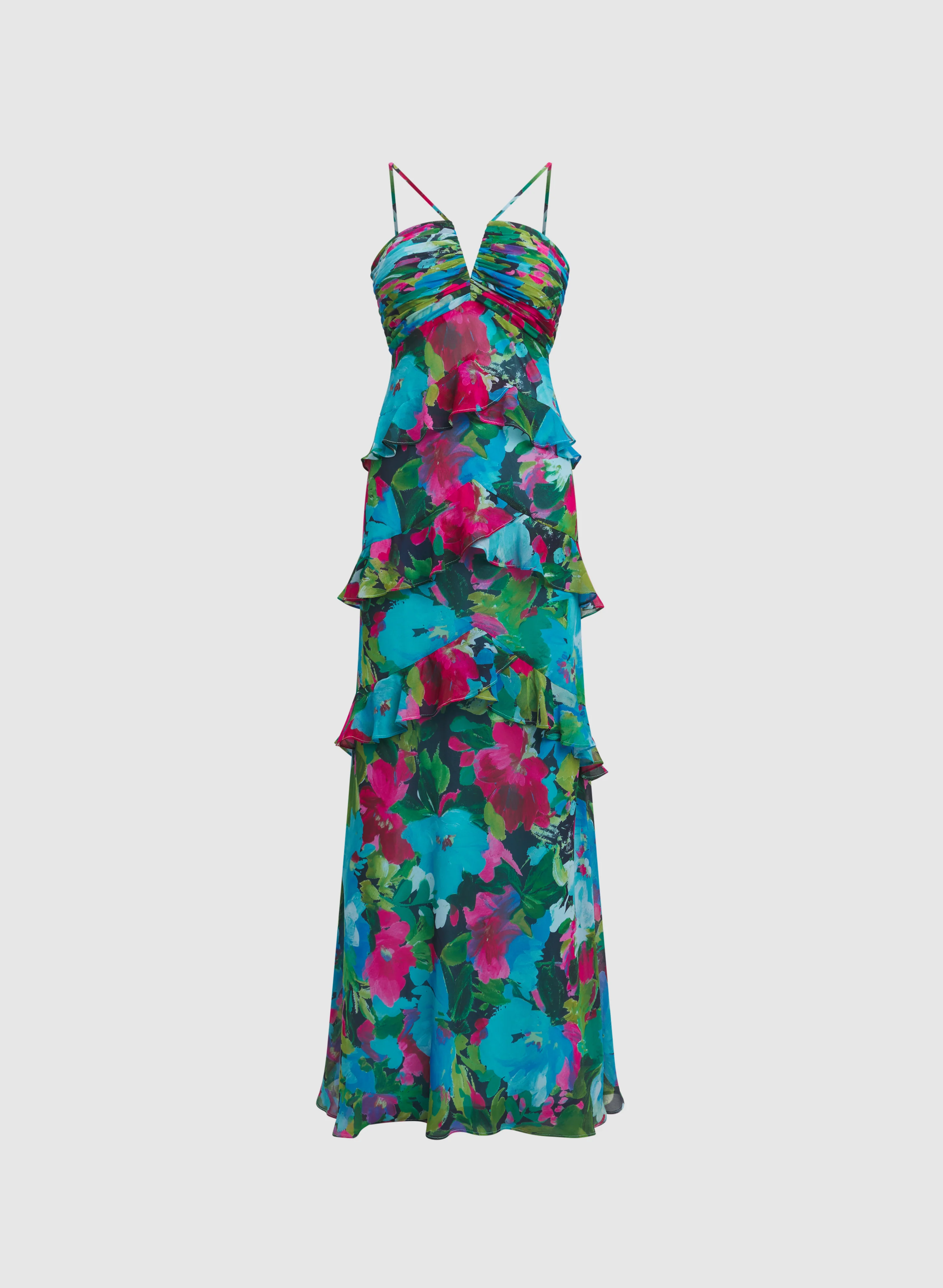 BA Nites - Floral Chiffon Dress - Image 5
