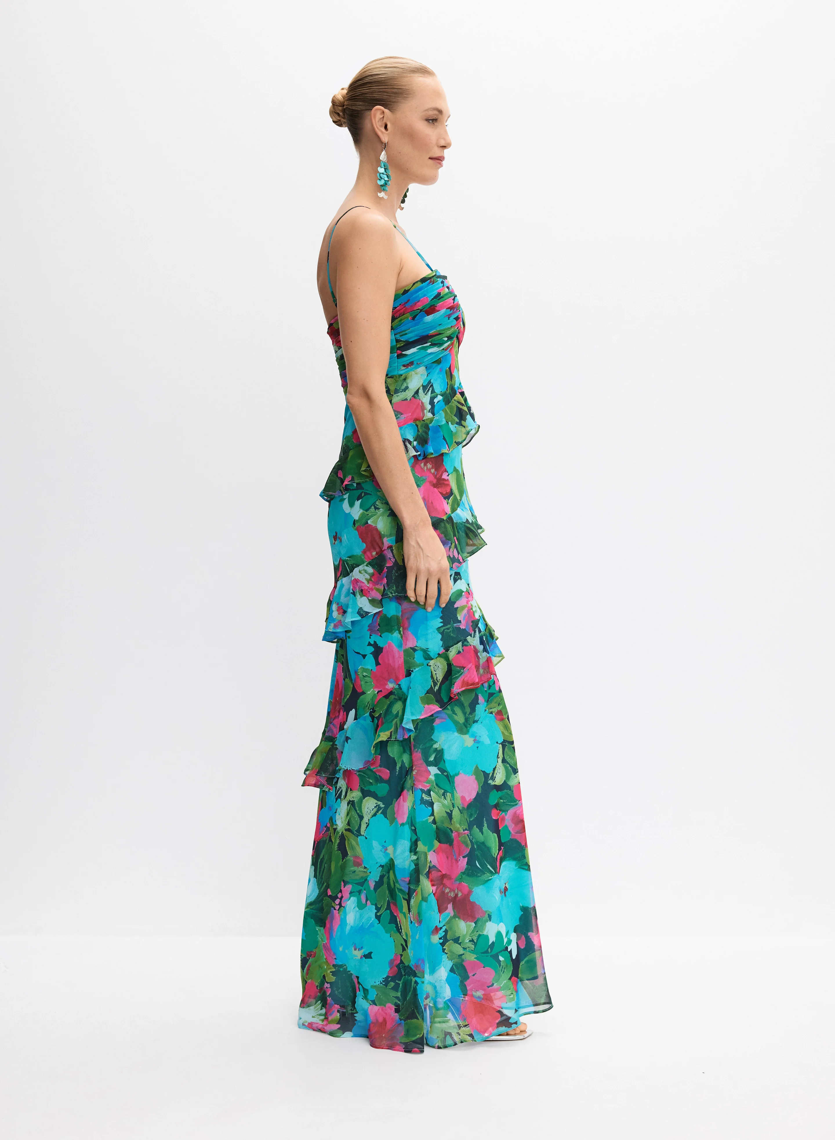 BA Nites - Floral Chiffon Dress - Image 7