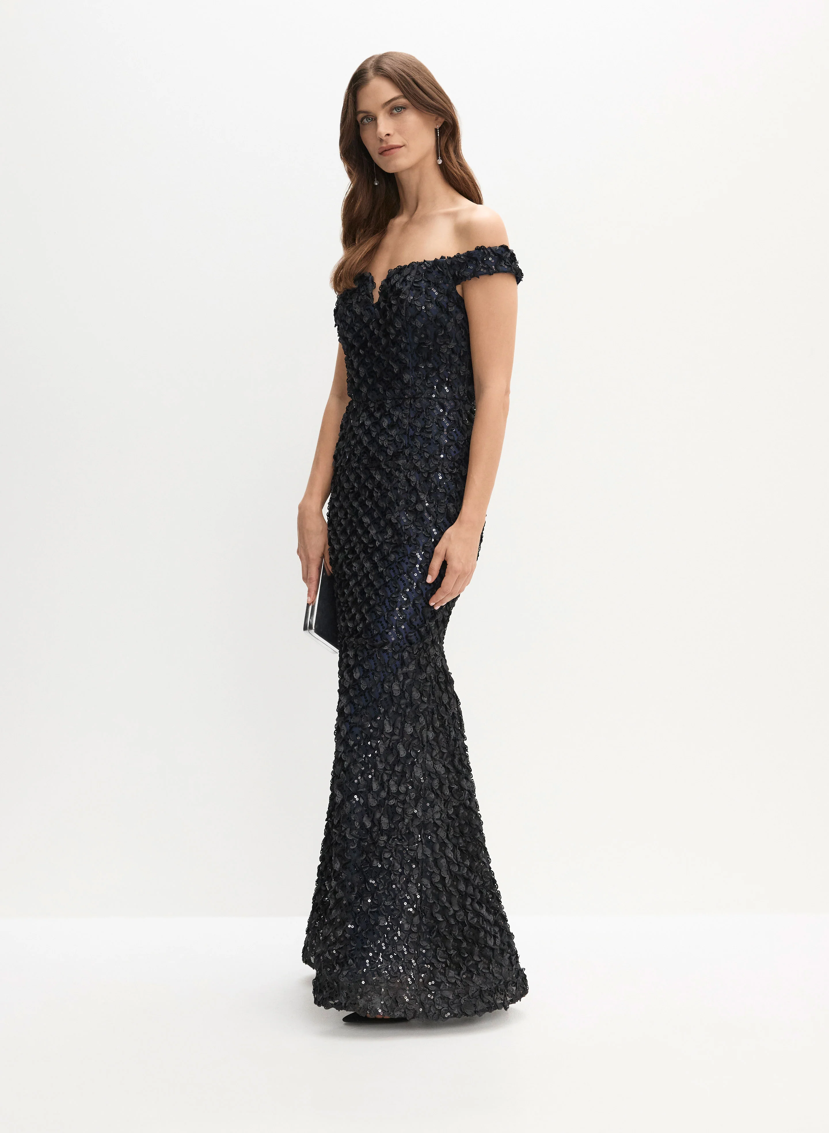 BA Nites - Floral Detail Maxi Gown - Image 2