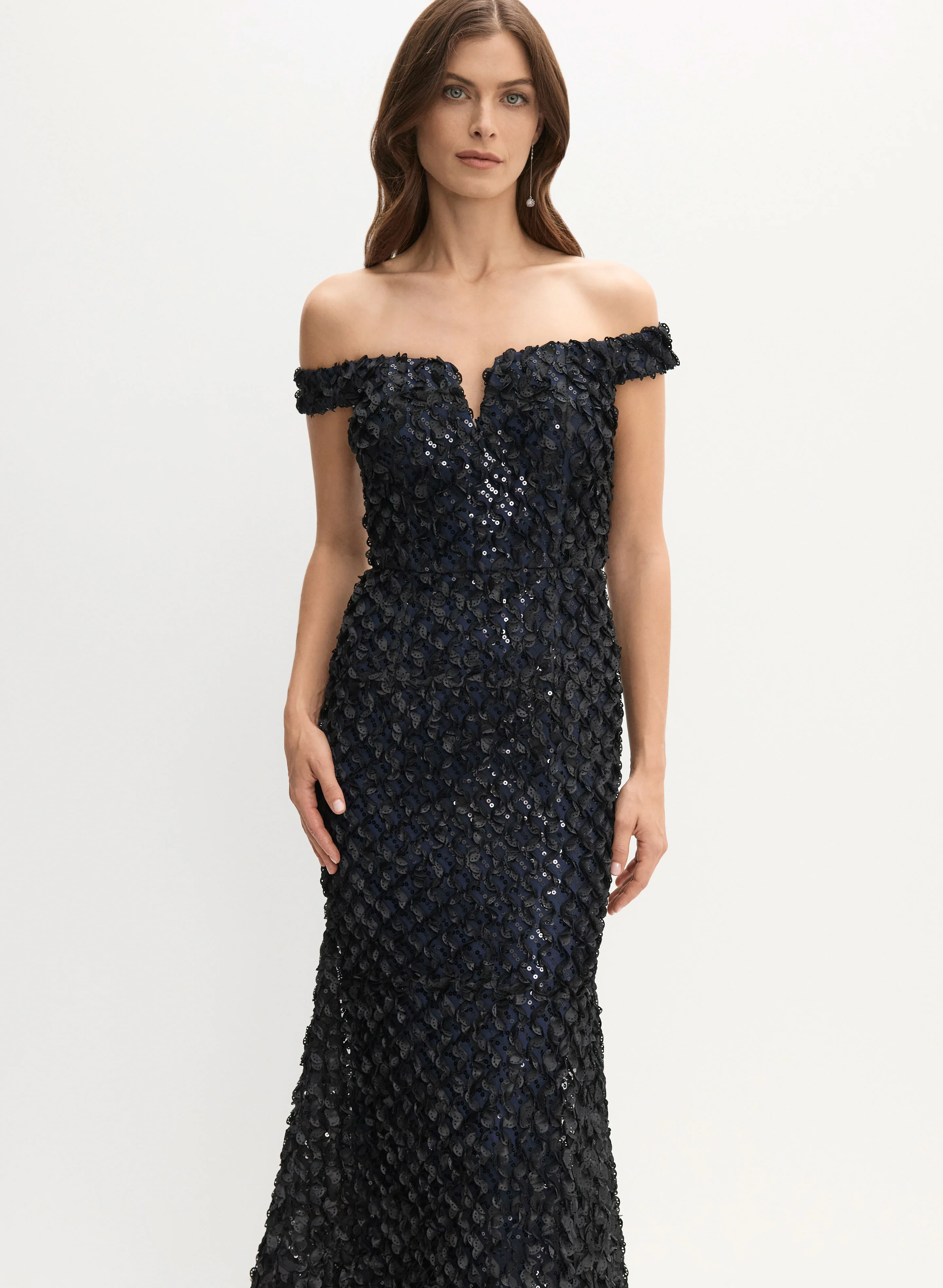 BA Nites - Floral Detail Maxi Gown - Image 3