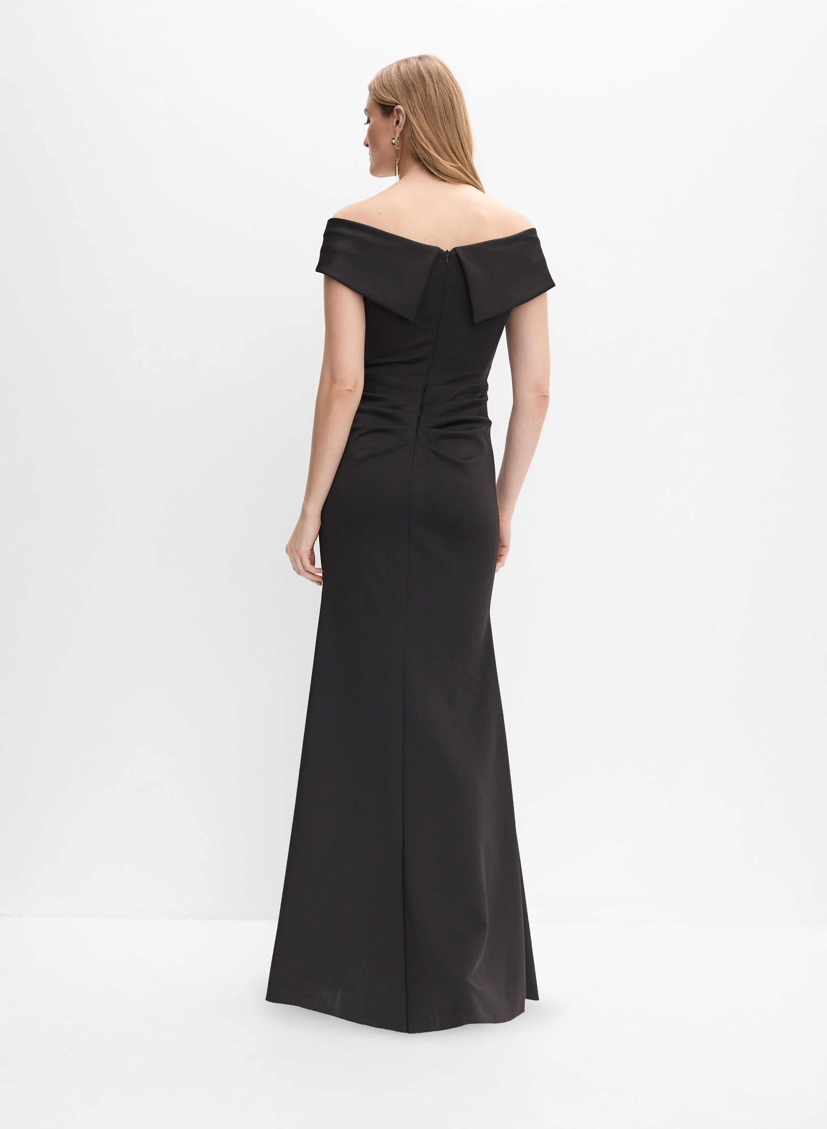 BA Nites - Off-The-Shoulder Ruffle Dress - Image 4