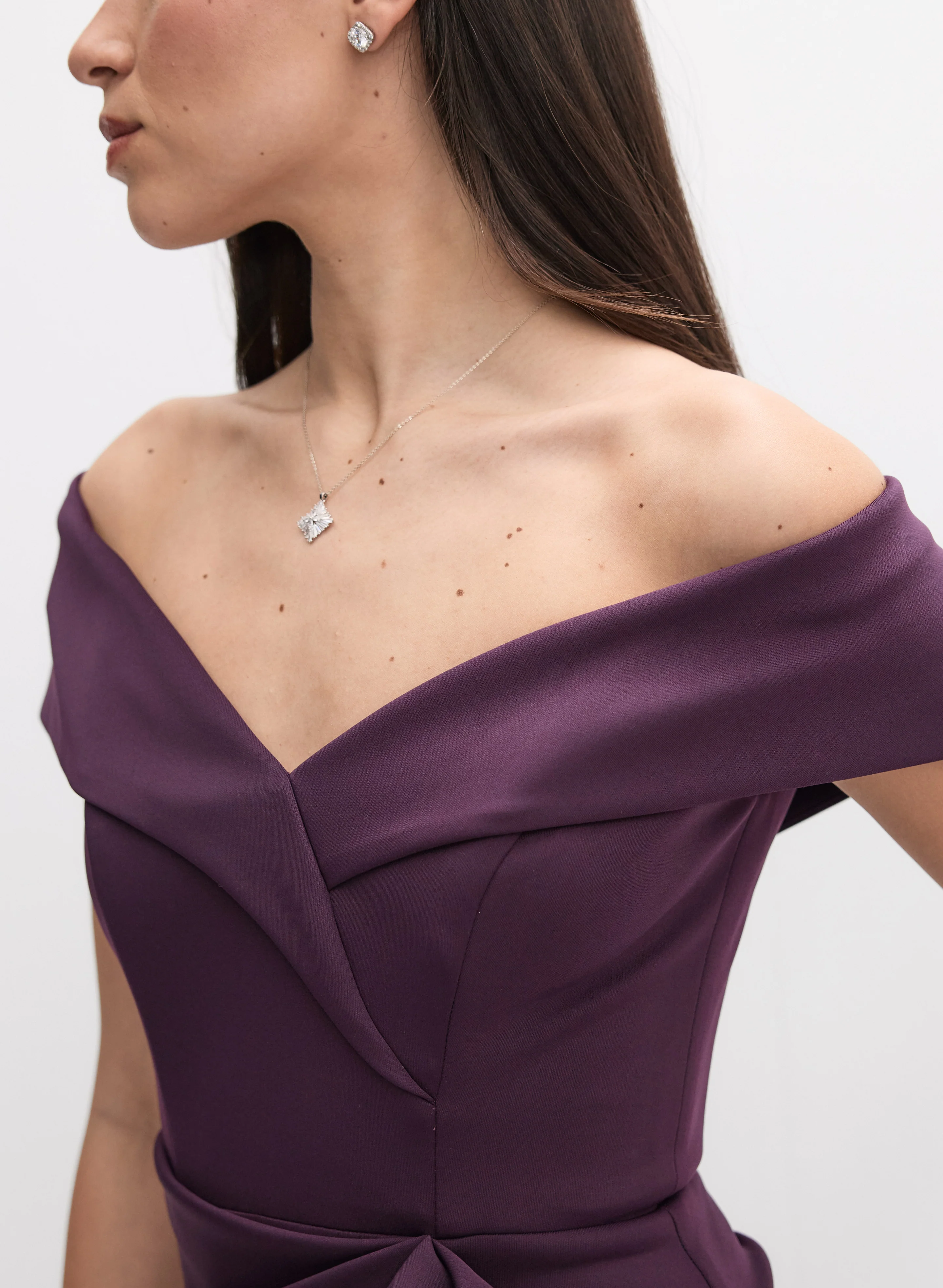 BA Nites - Off-The-Shoulder Ruffle Dress - Image 2