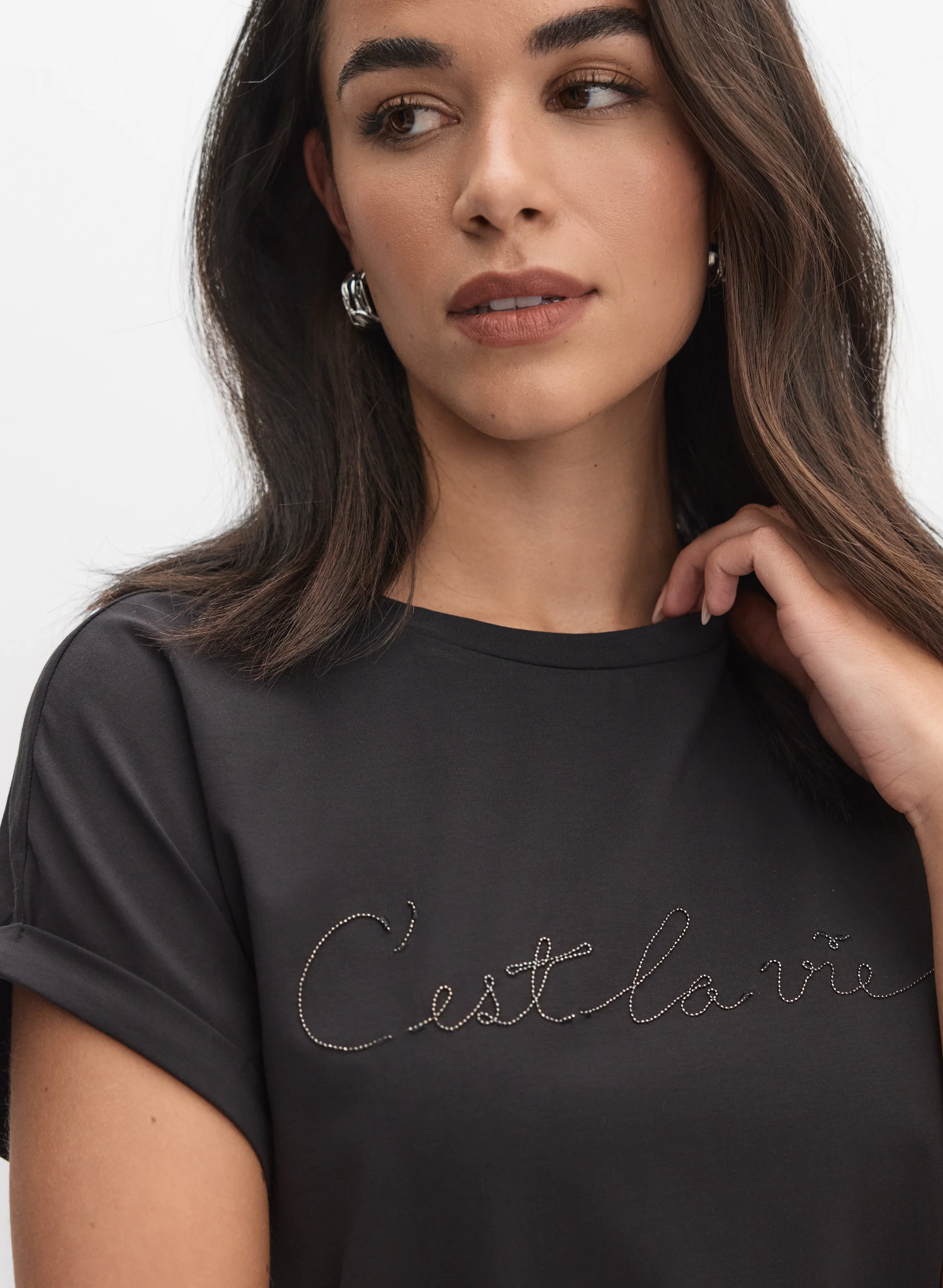 Beaded Script T-Shirt - Image 2